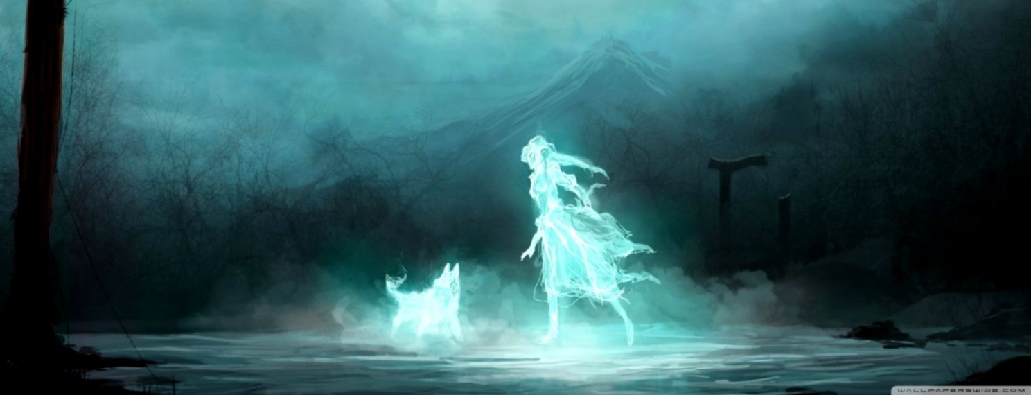 Dark Ghost ❤ 4k Hd Desktop Wallpaper For 4k Ultra Hd - Anime Ghost  Background - 1488x570 Wallpaper 