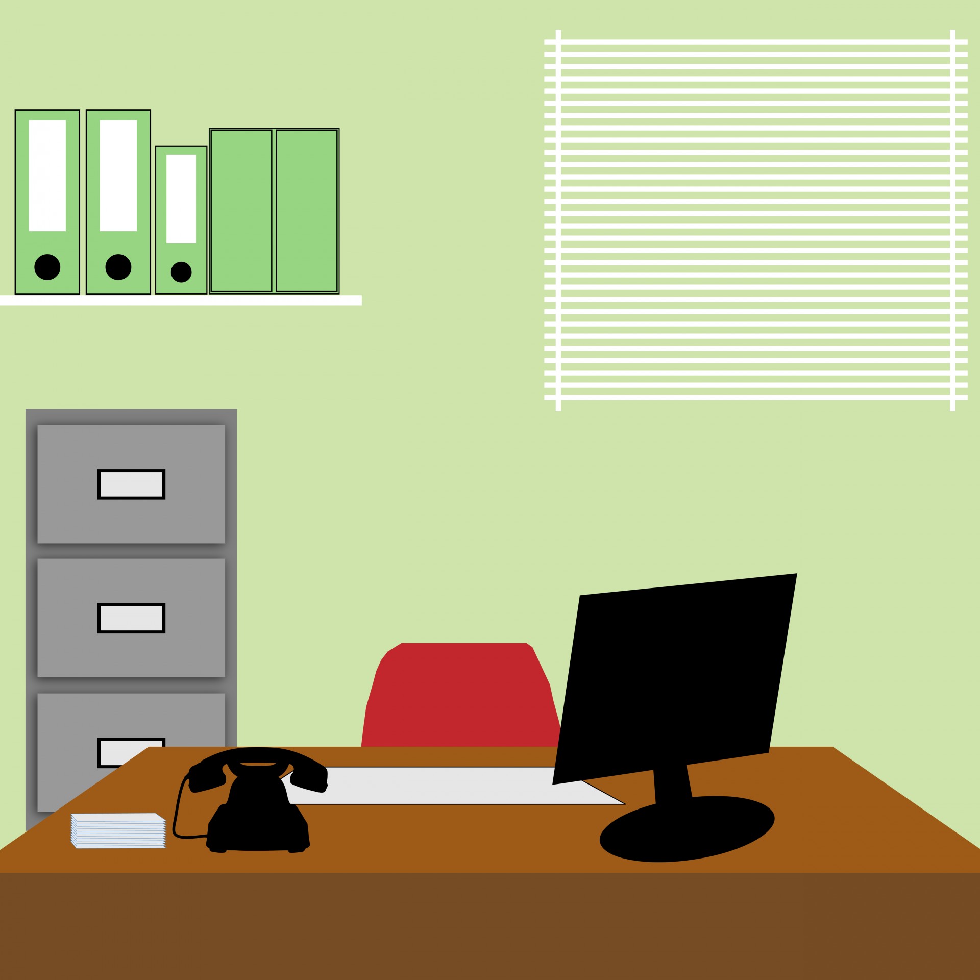 Virtual Office Background Green Screen - Office Background Clipart - HD Wallpaper 