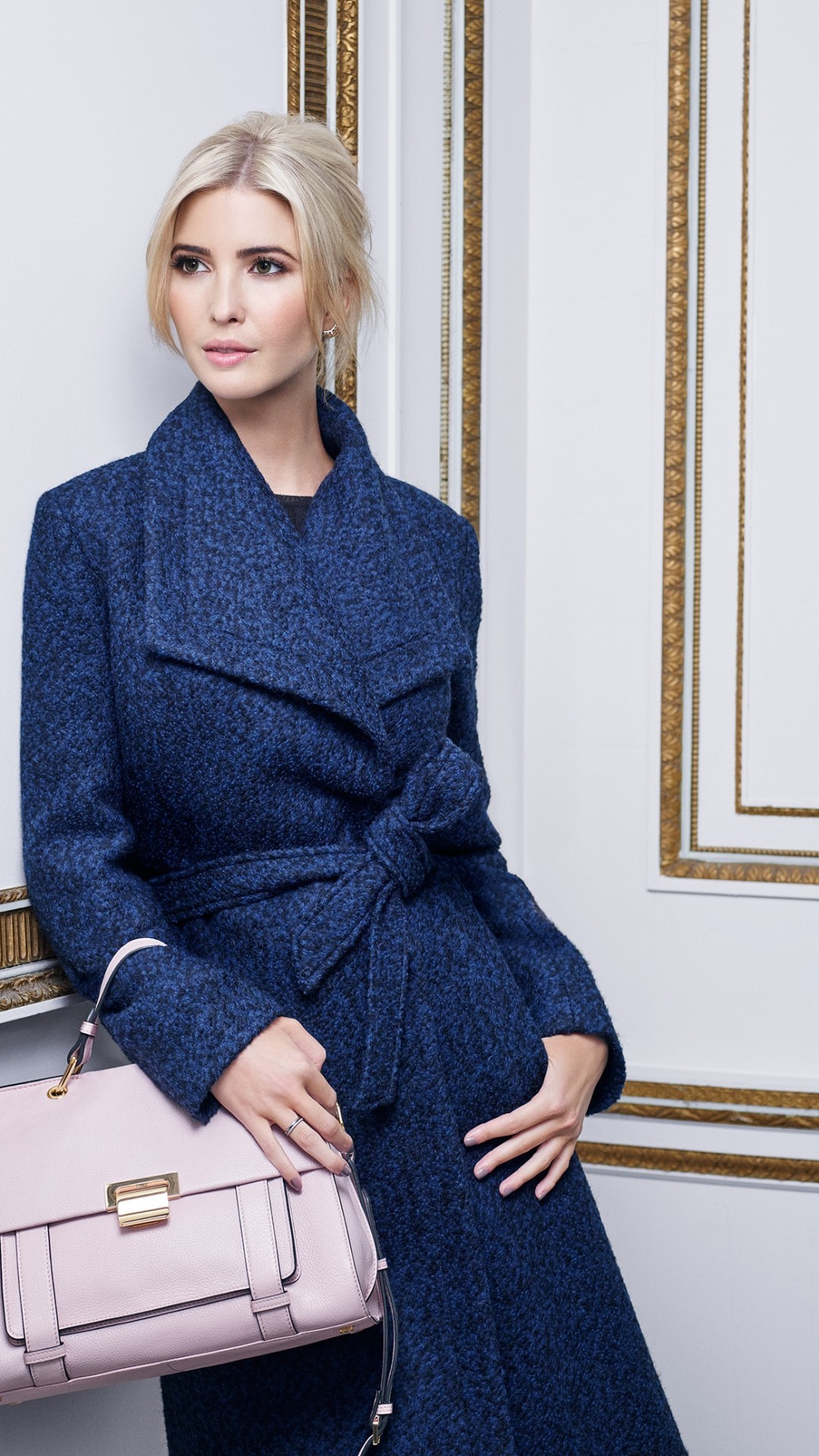 Ivanka Trump, Celebrity, Blonde - Ivanka Trump Blue Coat - HD Wallpaper 