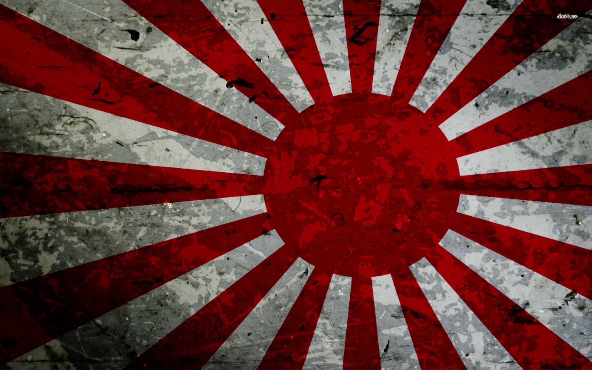 Japanese Flag Grunge - HD Wallpaper 
