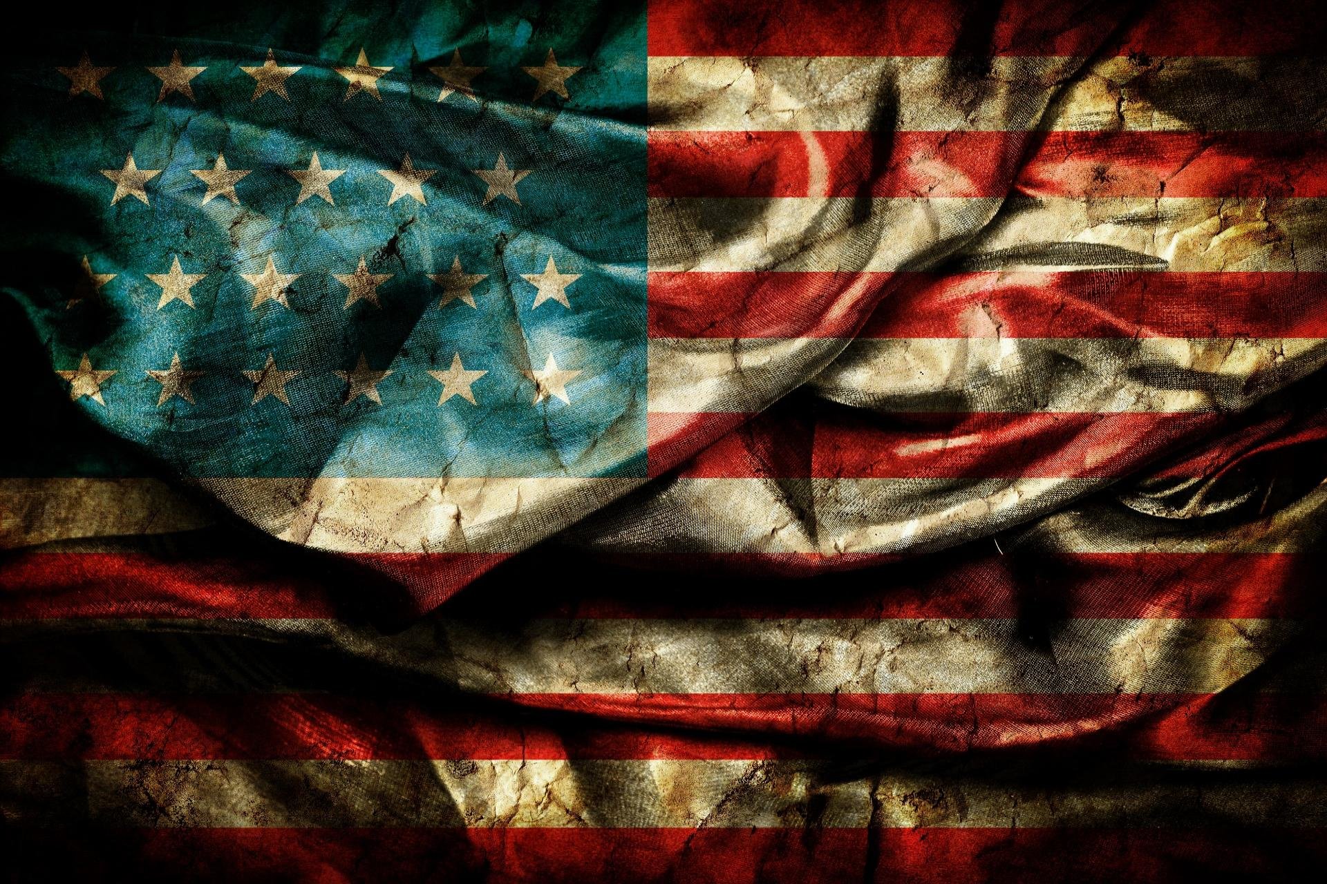 High Resolution American Flag Hd Wallpaper Id - High Resolution Vintage American Flag - HD Wallpaper 