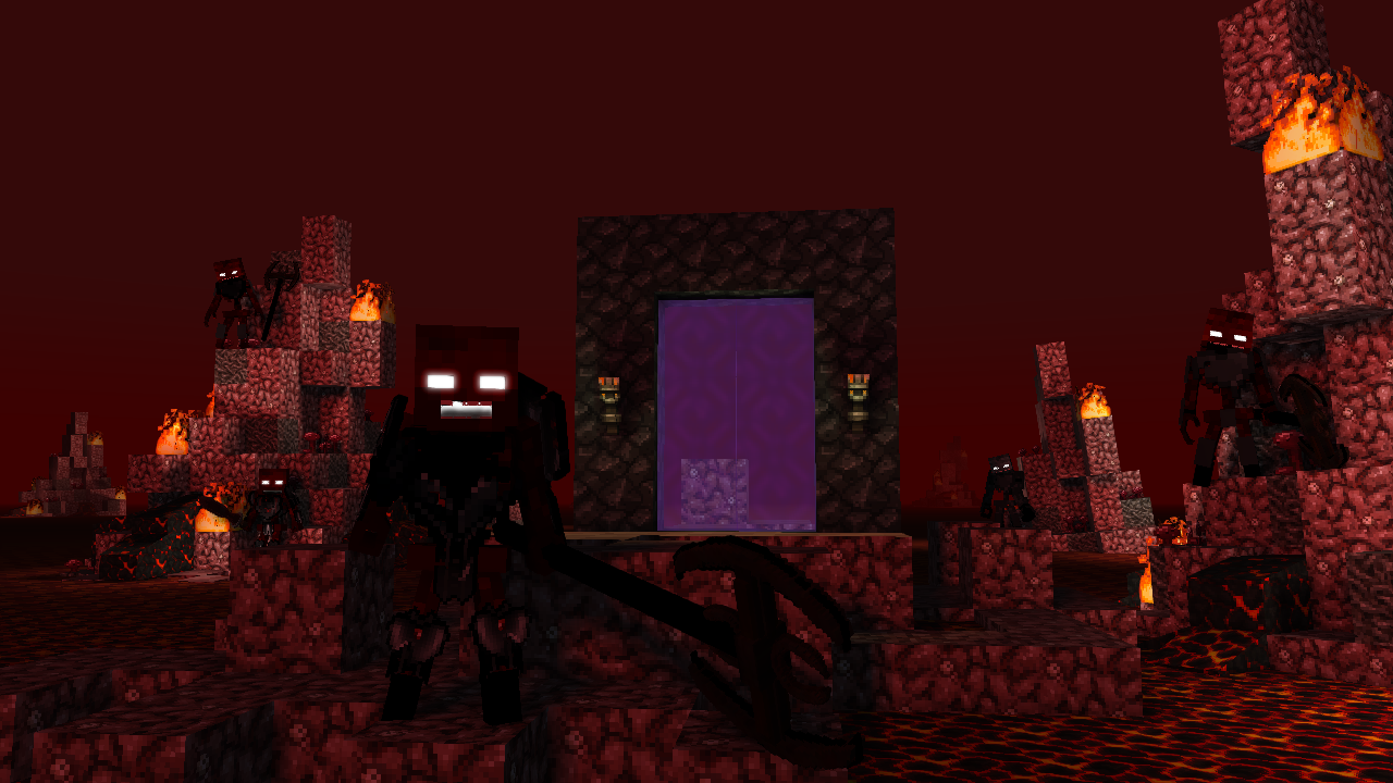 Qexrkbp - Mine Imator Red Skeleton - HD Wallpaper 