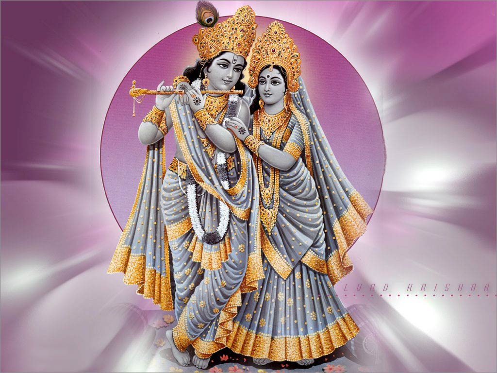Lord Radha Krishna Wallpaper - Radha Krishna God Hd - HD Wallpaper 