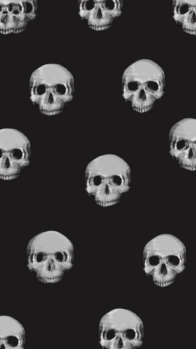 Skull Iphone Wallpaper - Skull Halloween Wallpaper Iphone - HD Wallpaper 