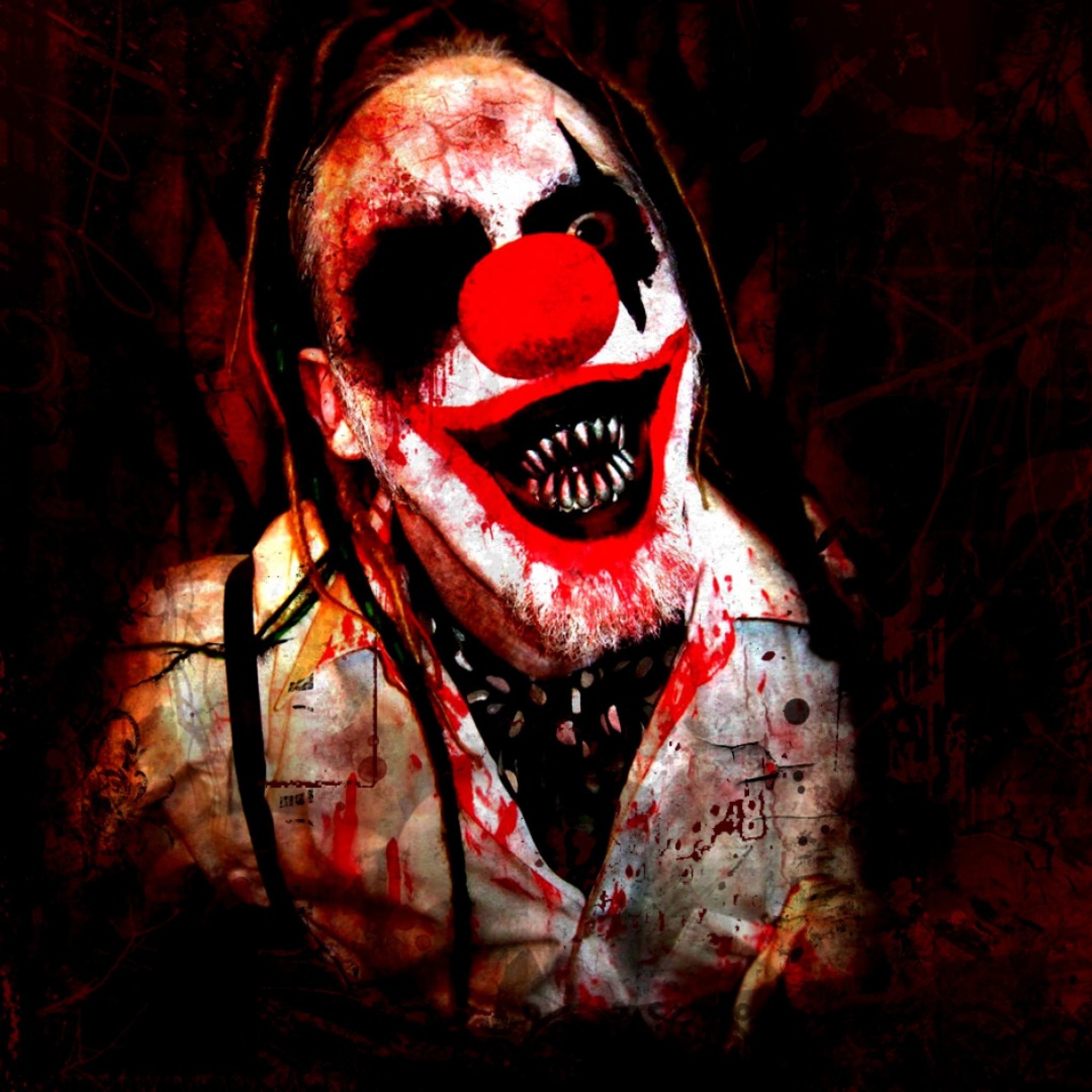 2048x2048, Dark Clowny - Scary Clown Backgrounds - HD Wallpaper 