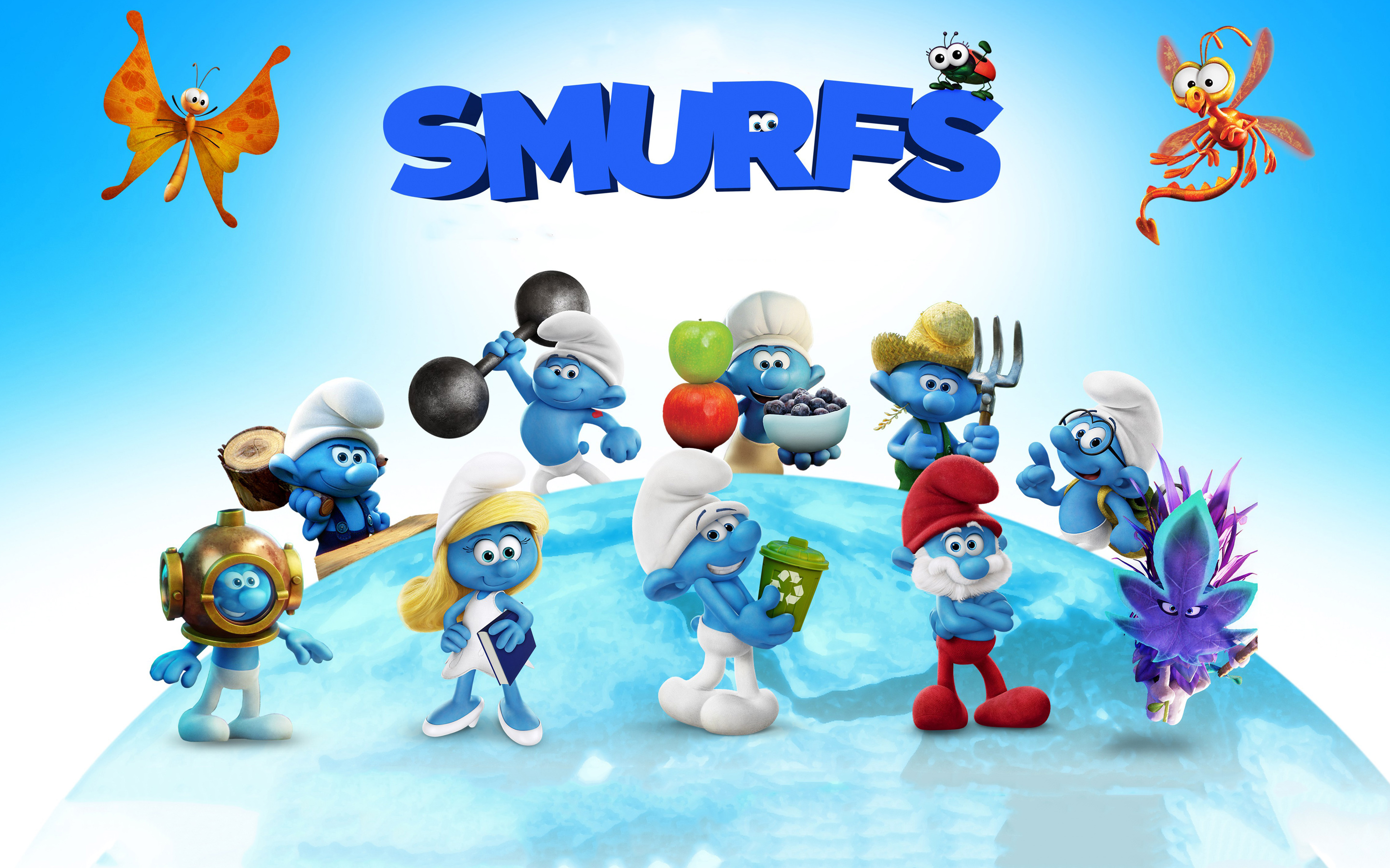 Smurf The Lost Village Theme - HD Wallpaper 