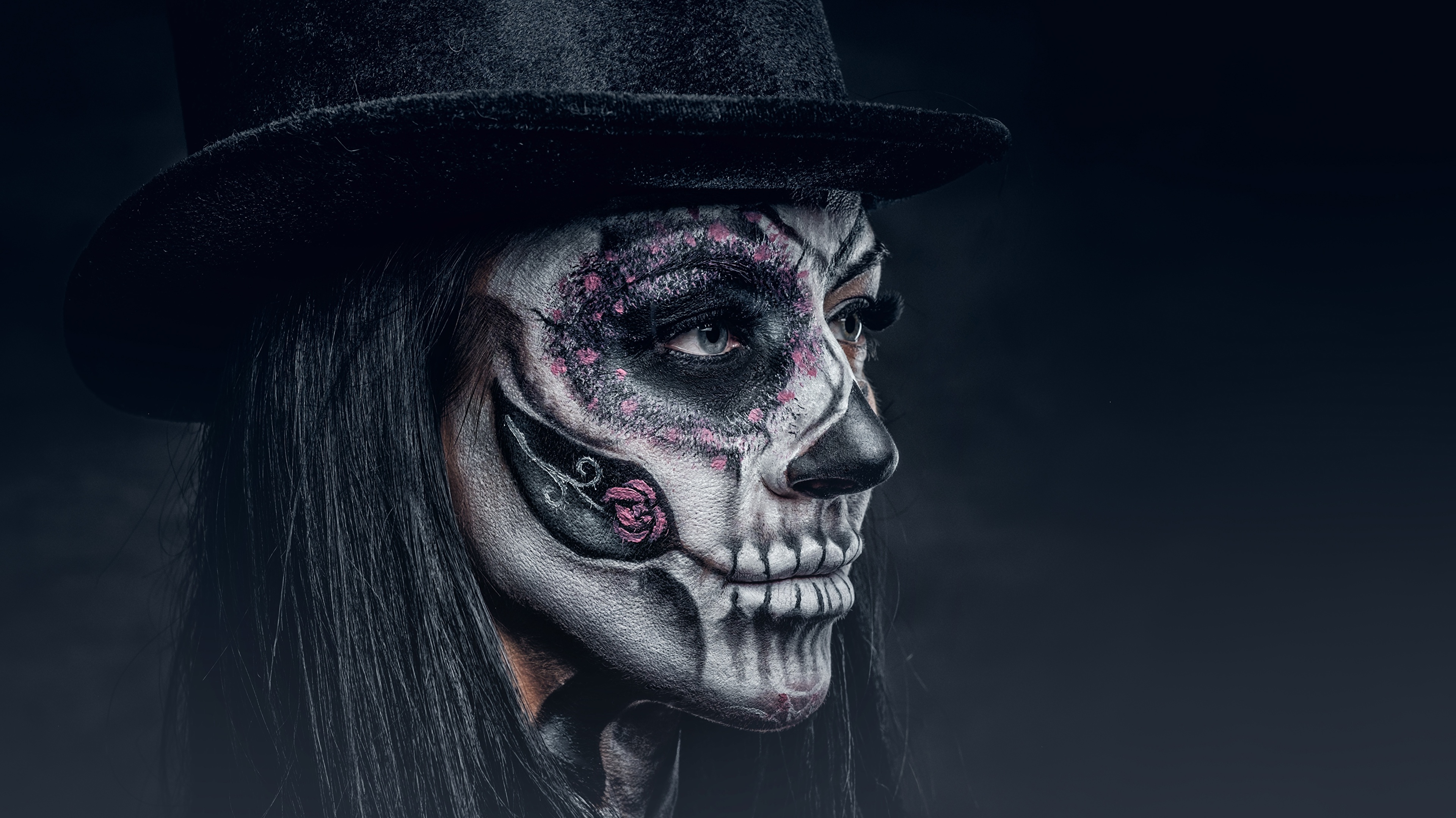 Halloween Make Up - HD Wallpaper 