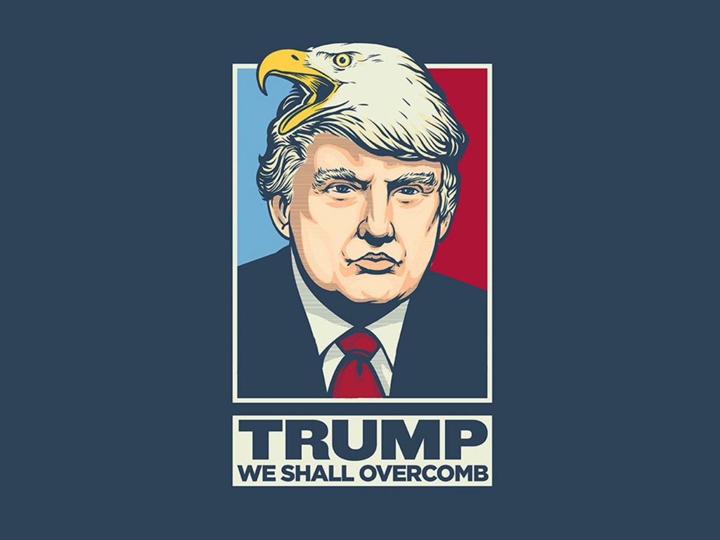 Trump Wallpaper - Trump Eagle Hair - HD Wallpaper 