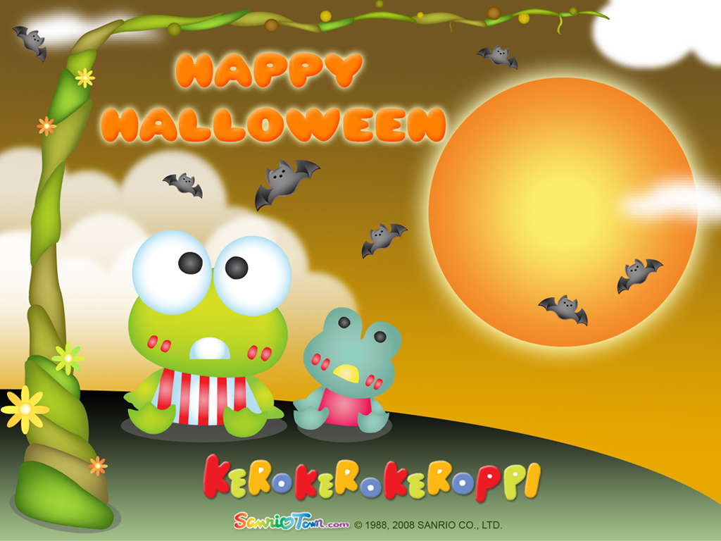 Halloween Wallpaper - Keroppi Halloween - HD Wallpaper 