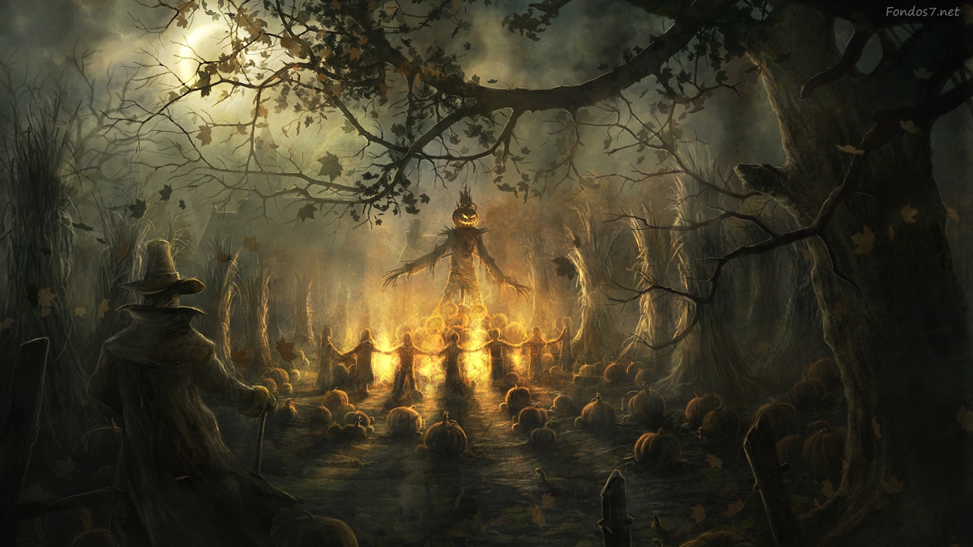 Halloween Wallpaper Hd Desktop - Best Halloween Background - HD Wallpaper 