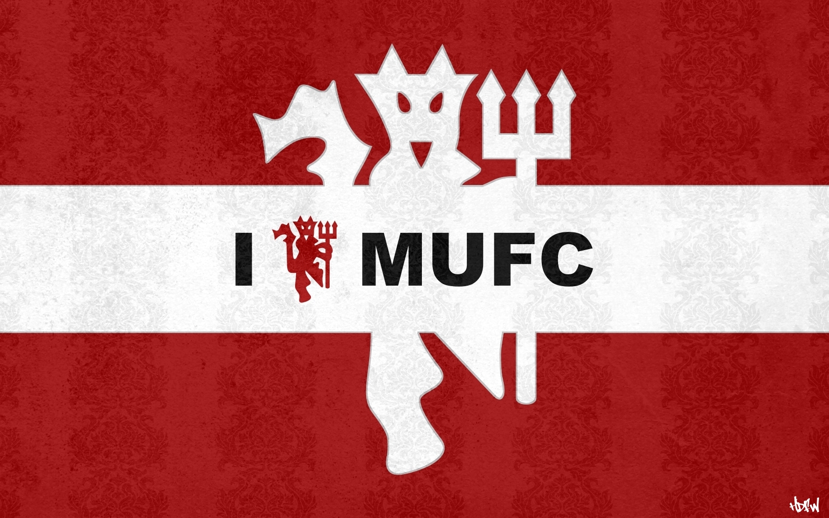 Man Utd Red Devil Logo - HD Wallpaper 