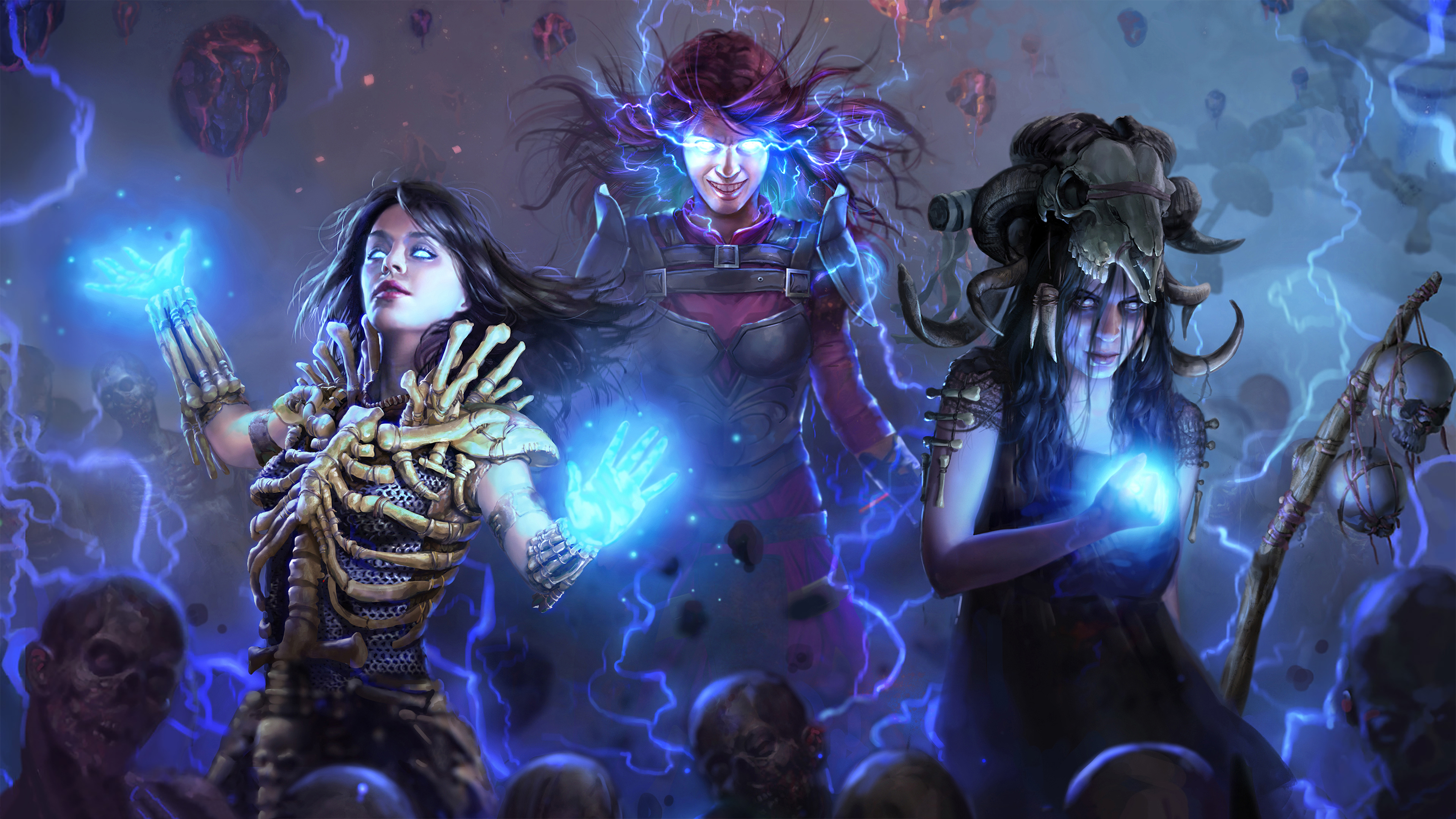 Path Of Exile Witch Art - HD Wallpaper 