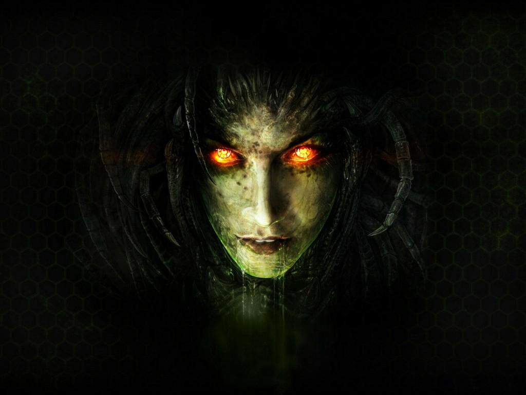 Dark Horror Wallpaper Dark Horror Wallpaper Hd Dark - 2 Heart Of The Swarm - HD Wallpaper 