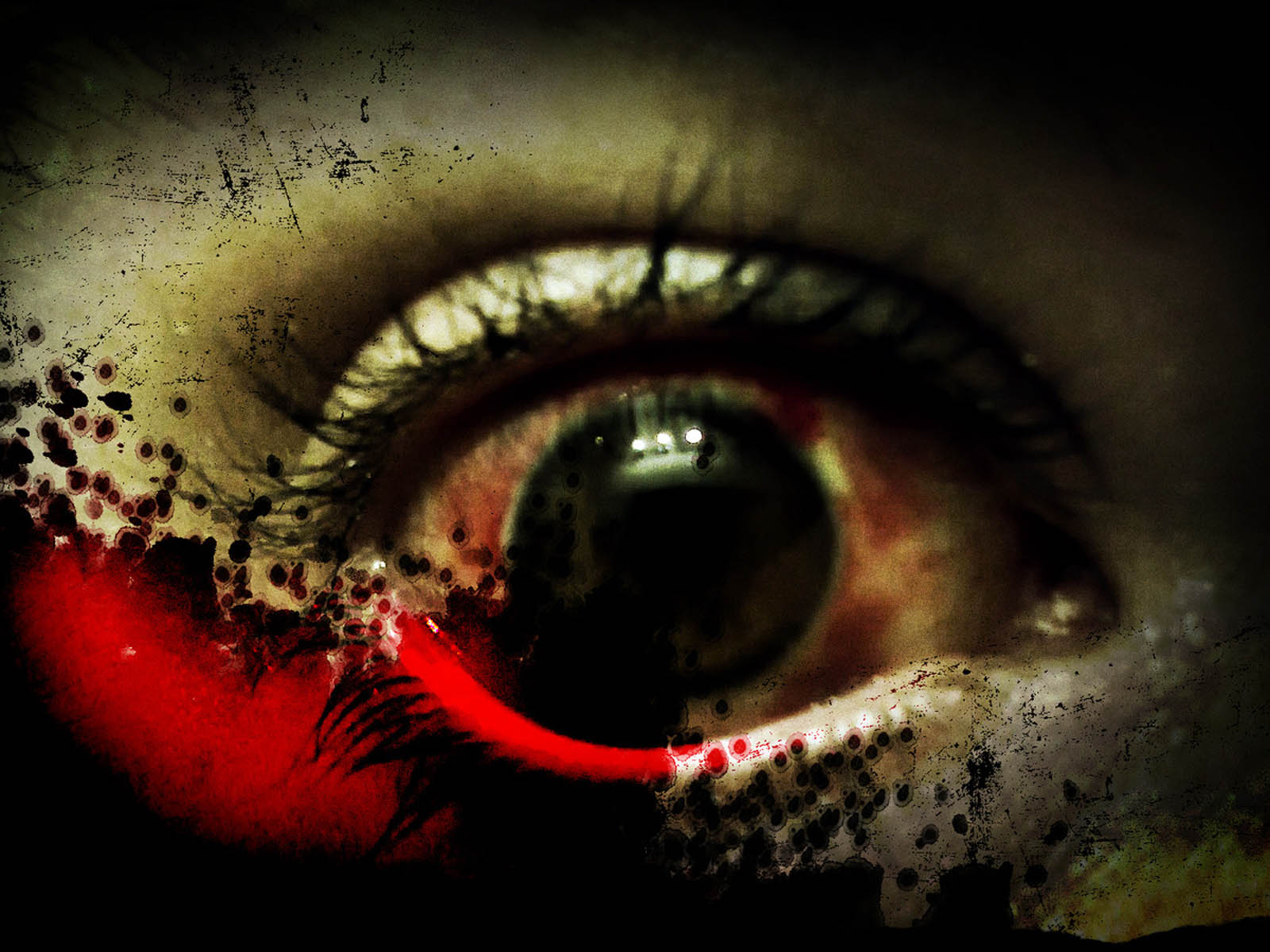 Scary Live Wallpapers For Pc - Eye Horror Wallpaper Hd - 1600x1200 Wallpaper  