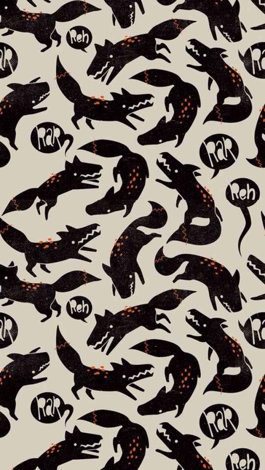 Tile Background Tumblr Wolf - HD Wallpaper 