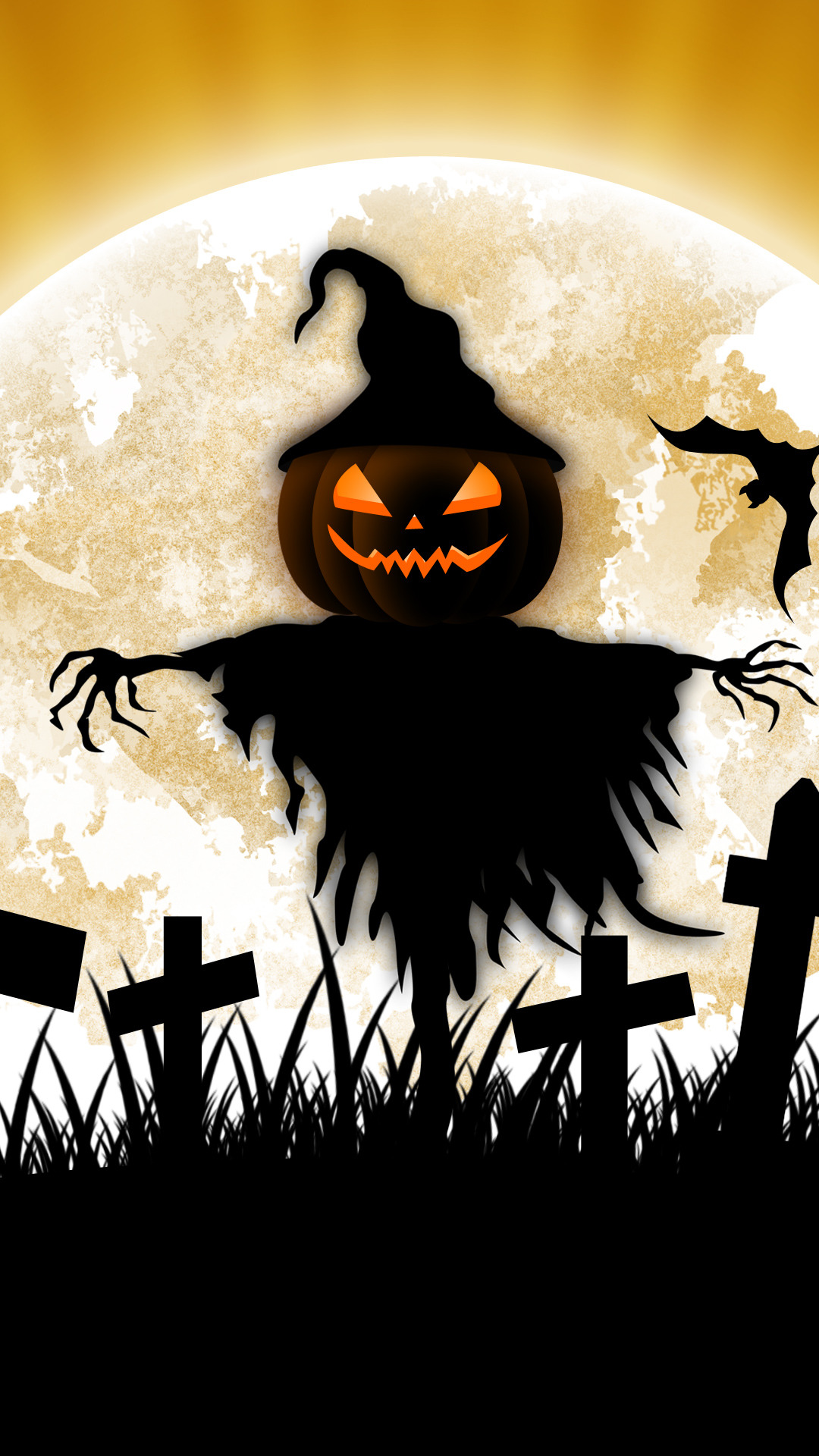 Scarecrow Halloween Iphone Wallpaper - Best Halloween Wallpaper Iphone 3d - HD Wallpaper 