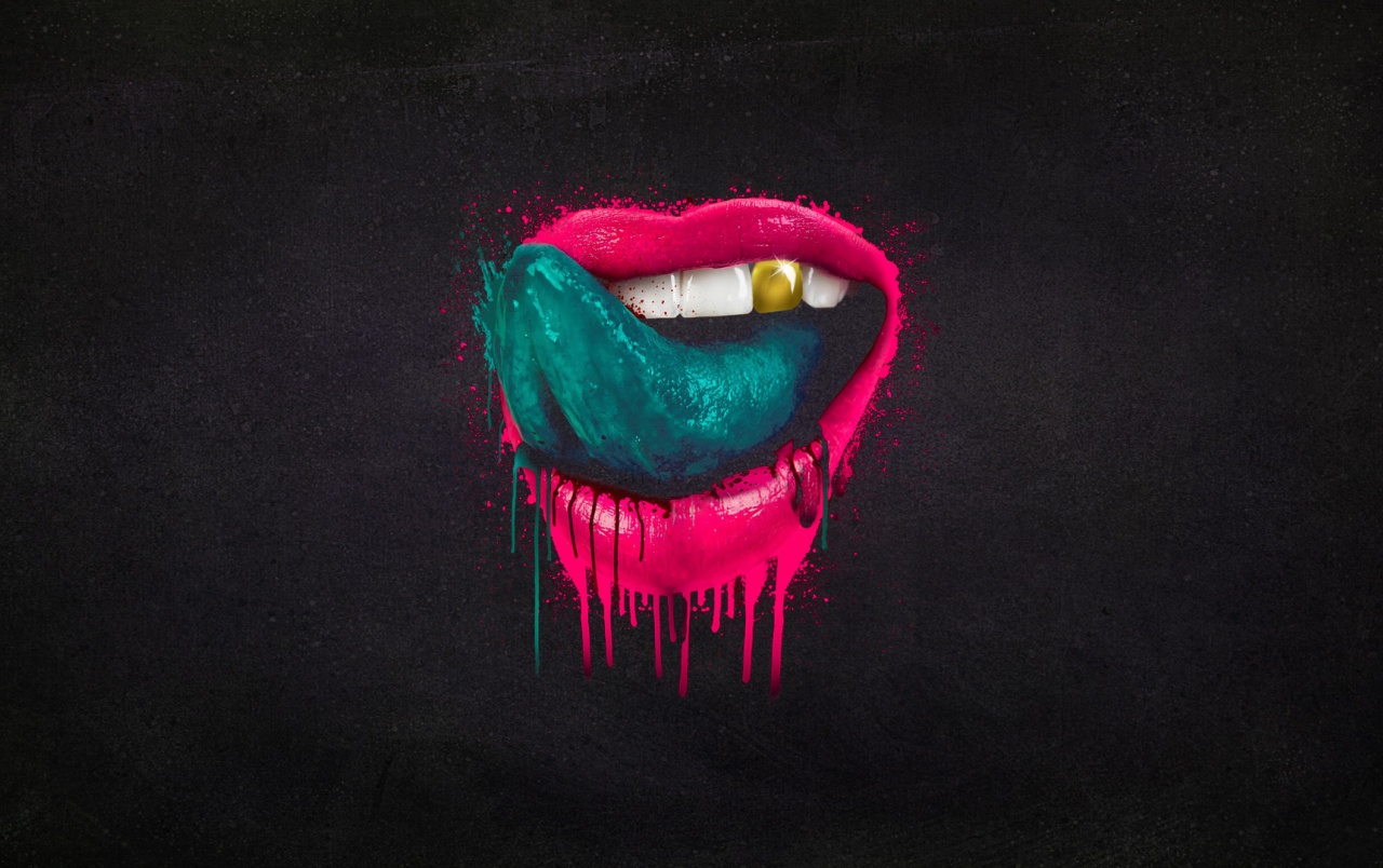 Green Tongue Pink Lips Wallpapers Falling In Reverse Logo Black Background 1280x804 Wallpaper Teahub Io