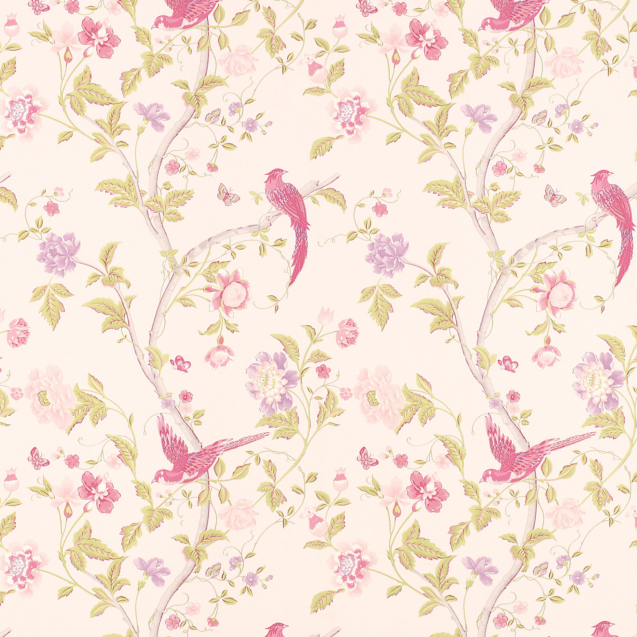 33 Floral Wallpapers, Hd Creative Floral Pics, Full - Laura Ashley Summer Palace Cerise - HD Wallpaper 