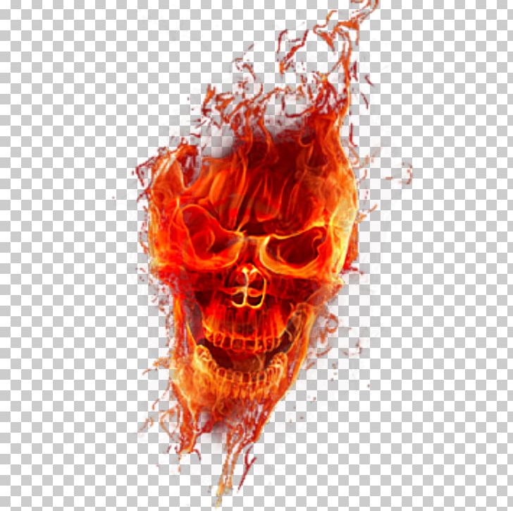 Light Fire Skull Flame Png, Clipart, Art, Bone, Computer - Skull On Fire Png - HD Wallpaper 