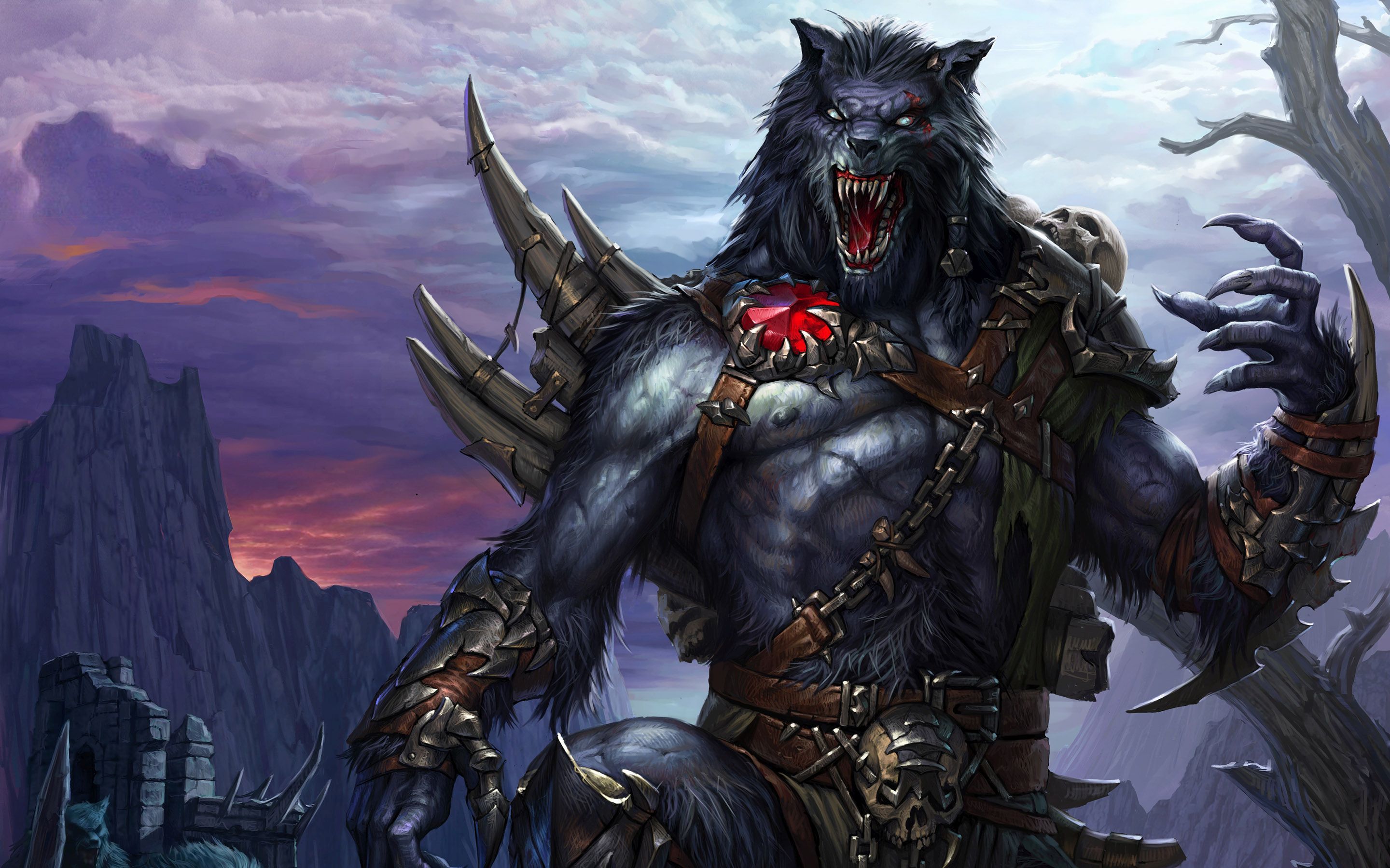 High Definition Werewolf Wallpaper - Hd Wallpaper Werewolf - HD Wallpaper 
