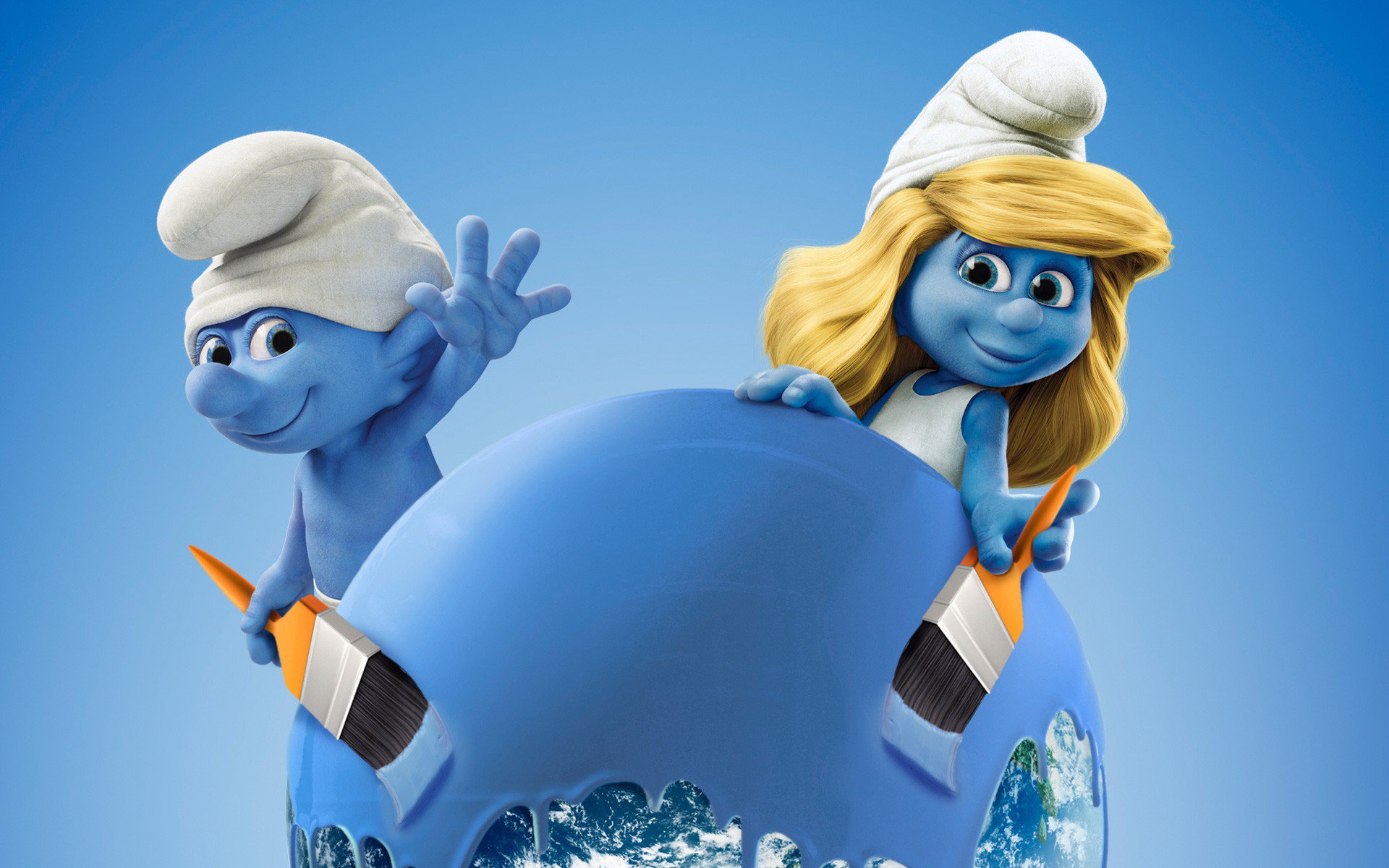 Smurfs Movie Poster - HD Wallpaper 