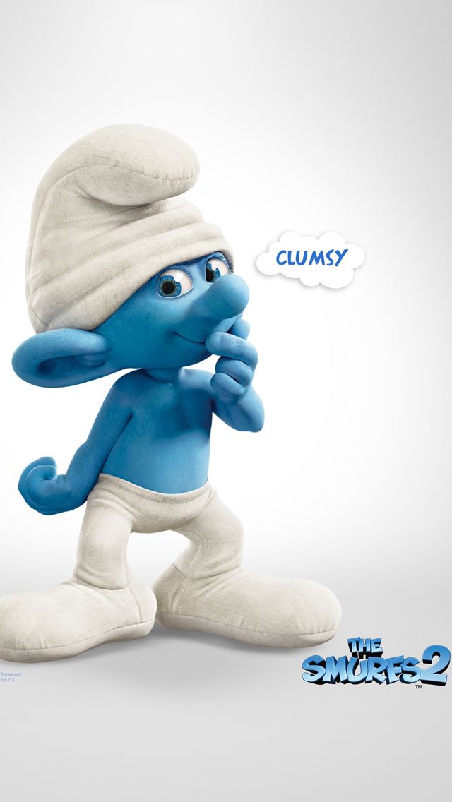 Clumsy The Smurfs 2 Iphone Wallpaper - Smurfs 2 Clumsy - HD Wallpaper 