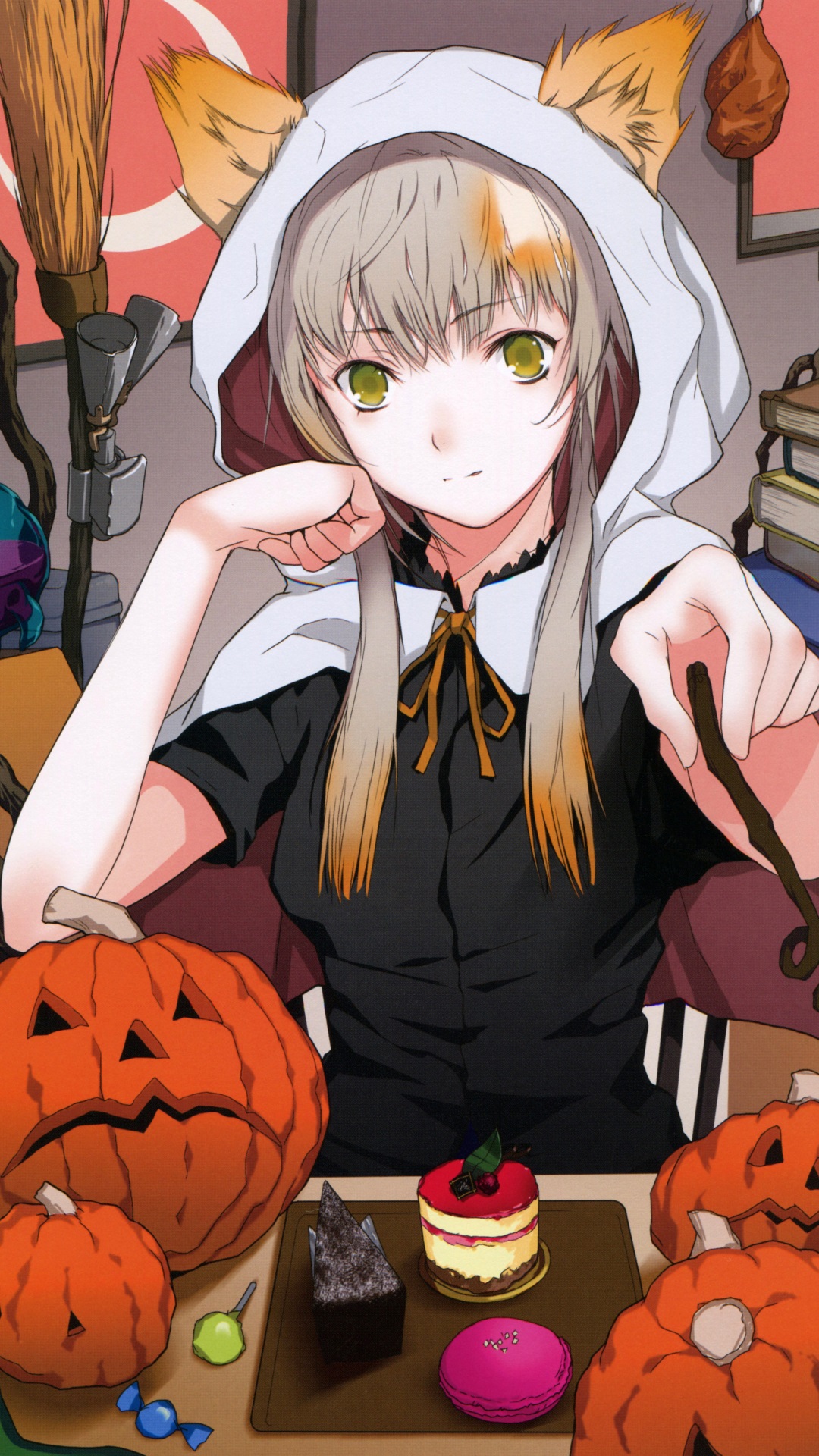 Halloween Anime Iphone 7 Wallpaper - Anime Halloween Wallpaper Iphone - HD Wallpaper 