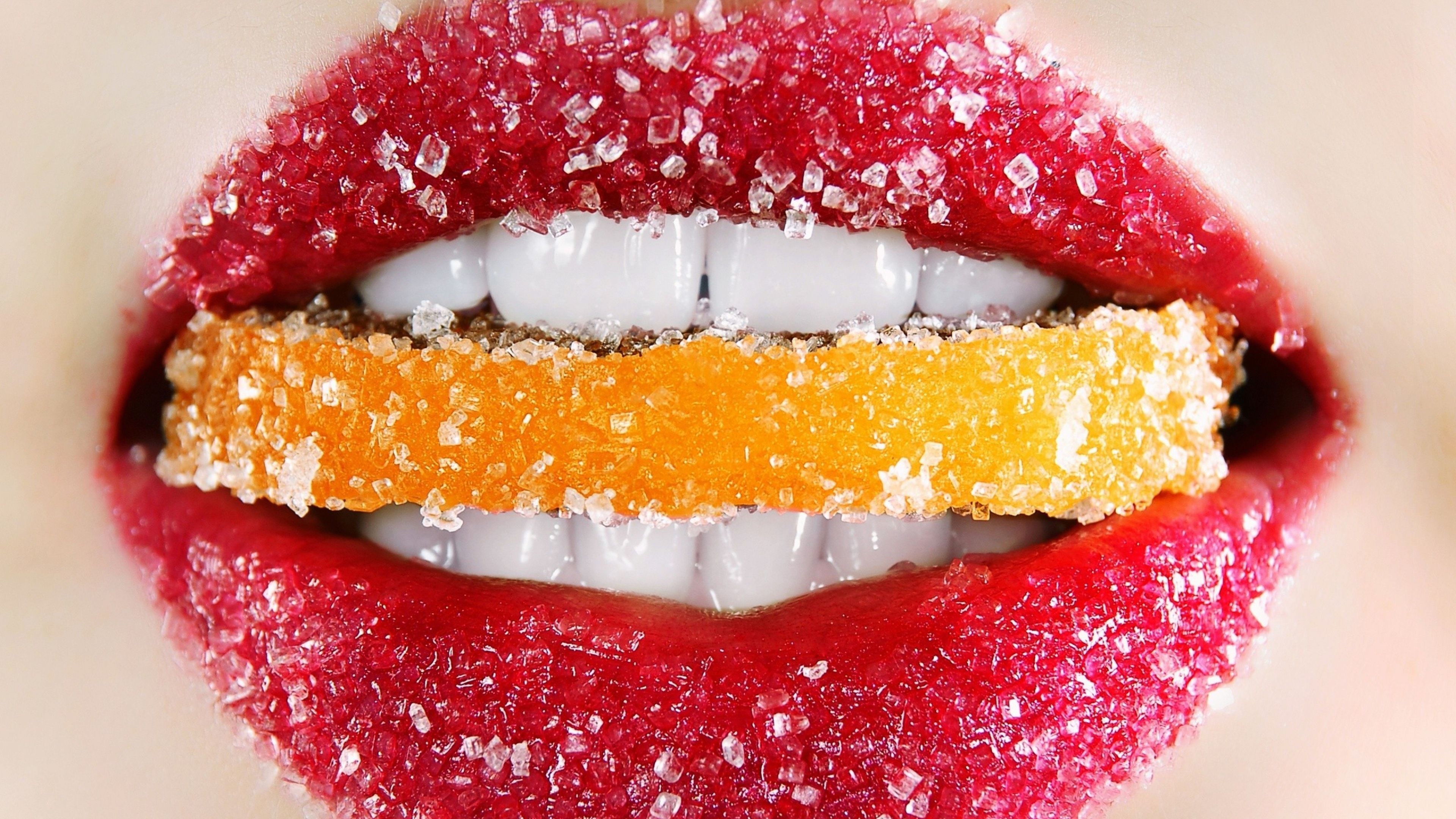 3840x2160, Xpx Cool Lips Wallpaper High Resolution - Stop Your Sugar Intake - HD Wallpaper 