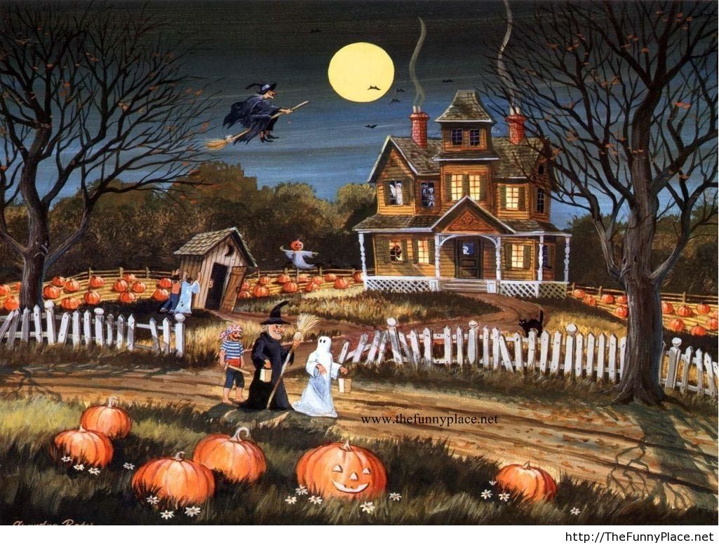 Halloween Wallpaper - Desktop Backgrounds For Halloween - HD Wallpaper 