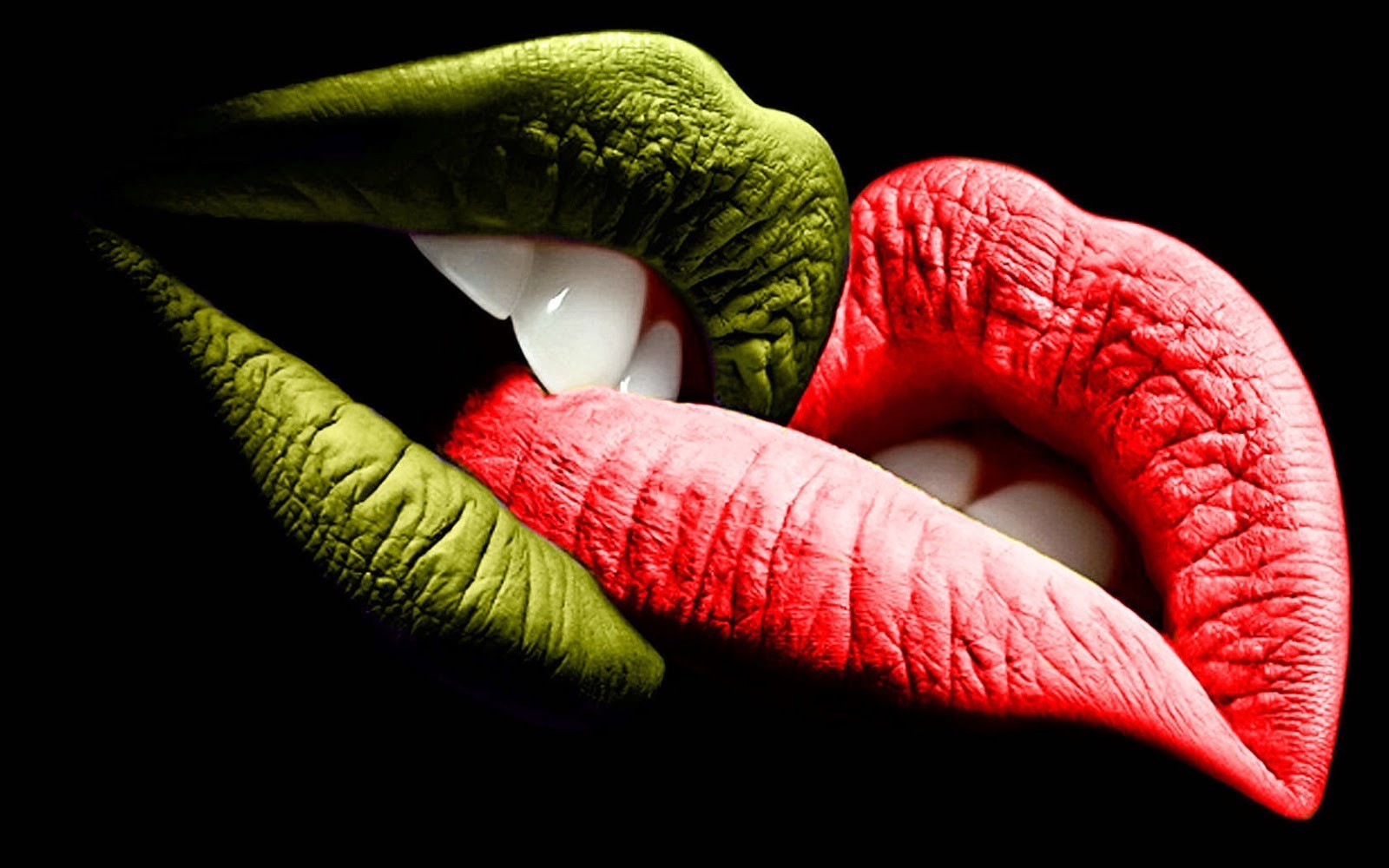 22984 Kissing Lips Wallpaper Download 1600 X - Full Romantic Pics Hd - HD Wallpaper 