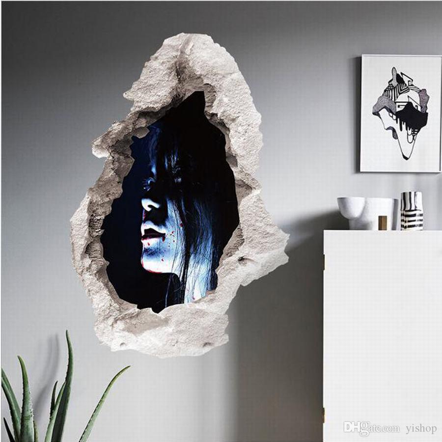 Scary Halloween Wall Decorations - HD Wallpaper 