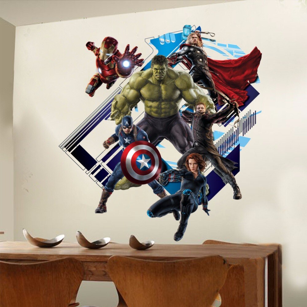 Superhero Wall Superhero Marvel 3d - HD Wallpaper 