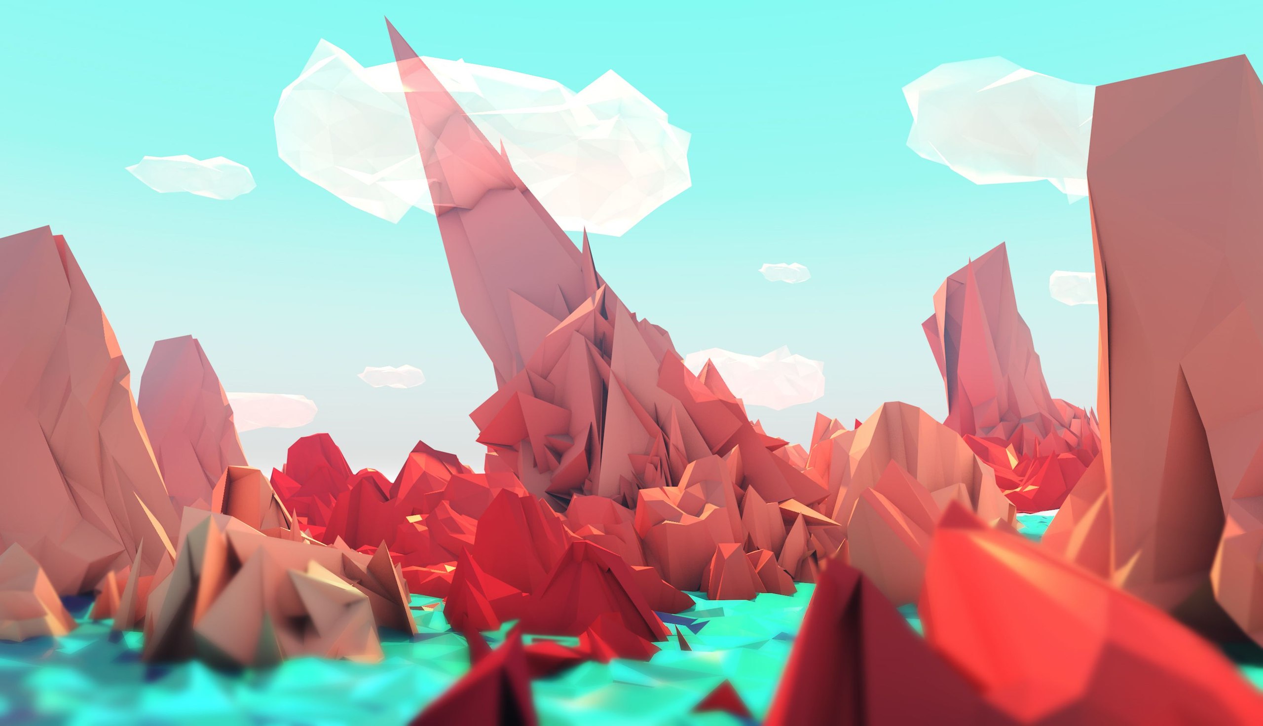 Hd Wallpapers Low Poly - HD Wallpaper 