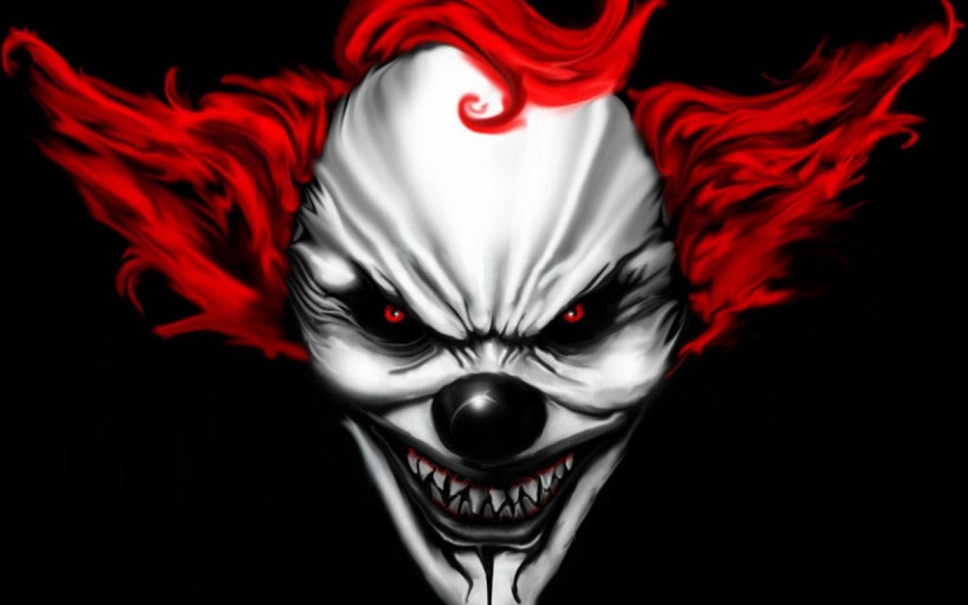 Free Evil Clown Wallpapers Wallpaper - Evil Joker Face - HD Wallpaper 