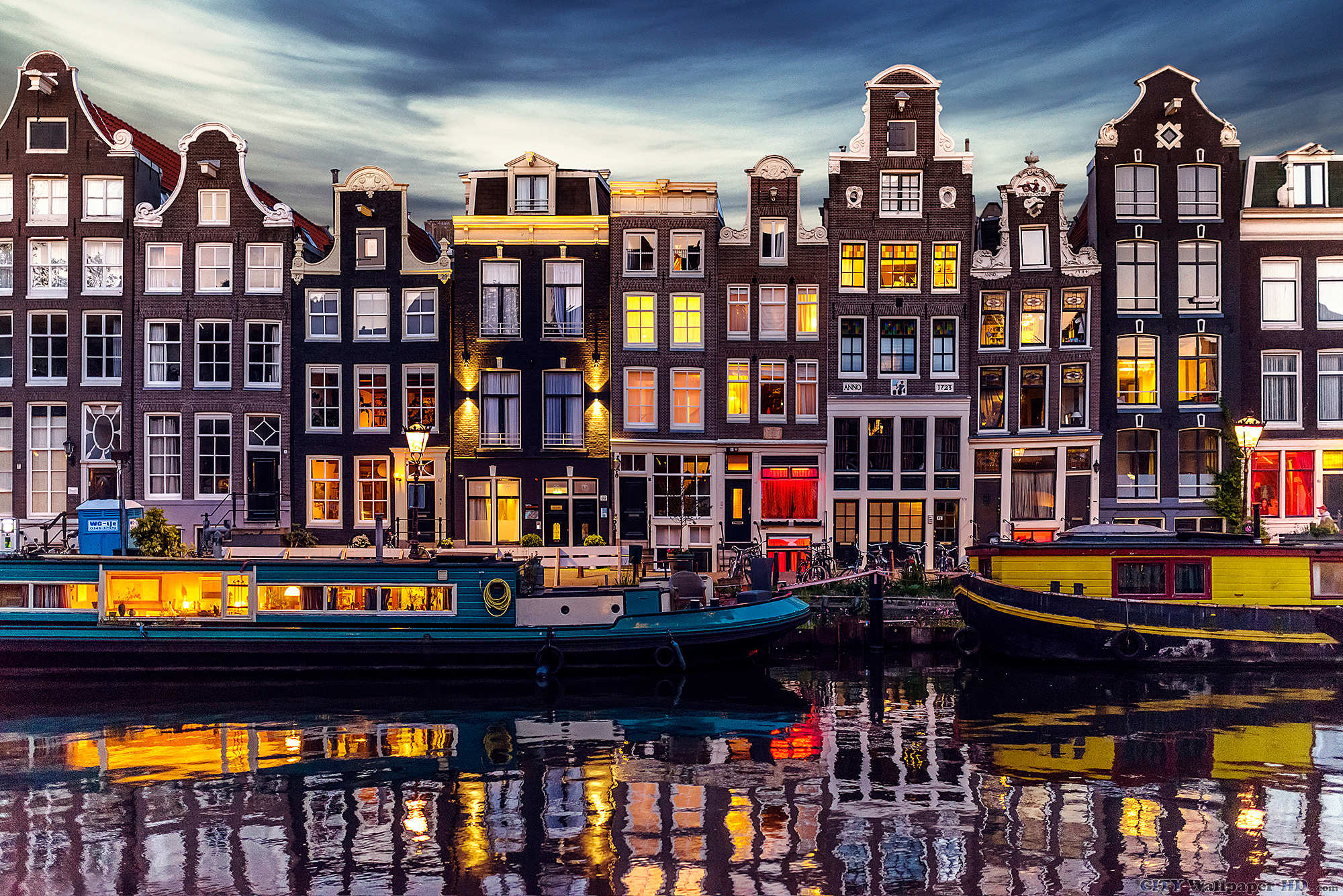 Amsterdam Wallpaper - - Amsterdam Houses Hd - HD Wallpaper 