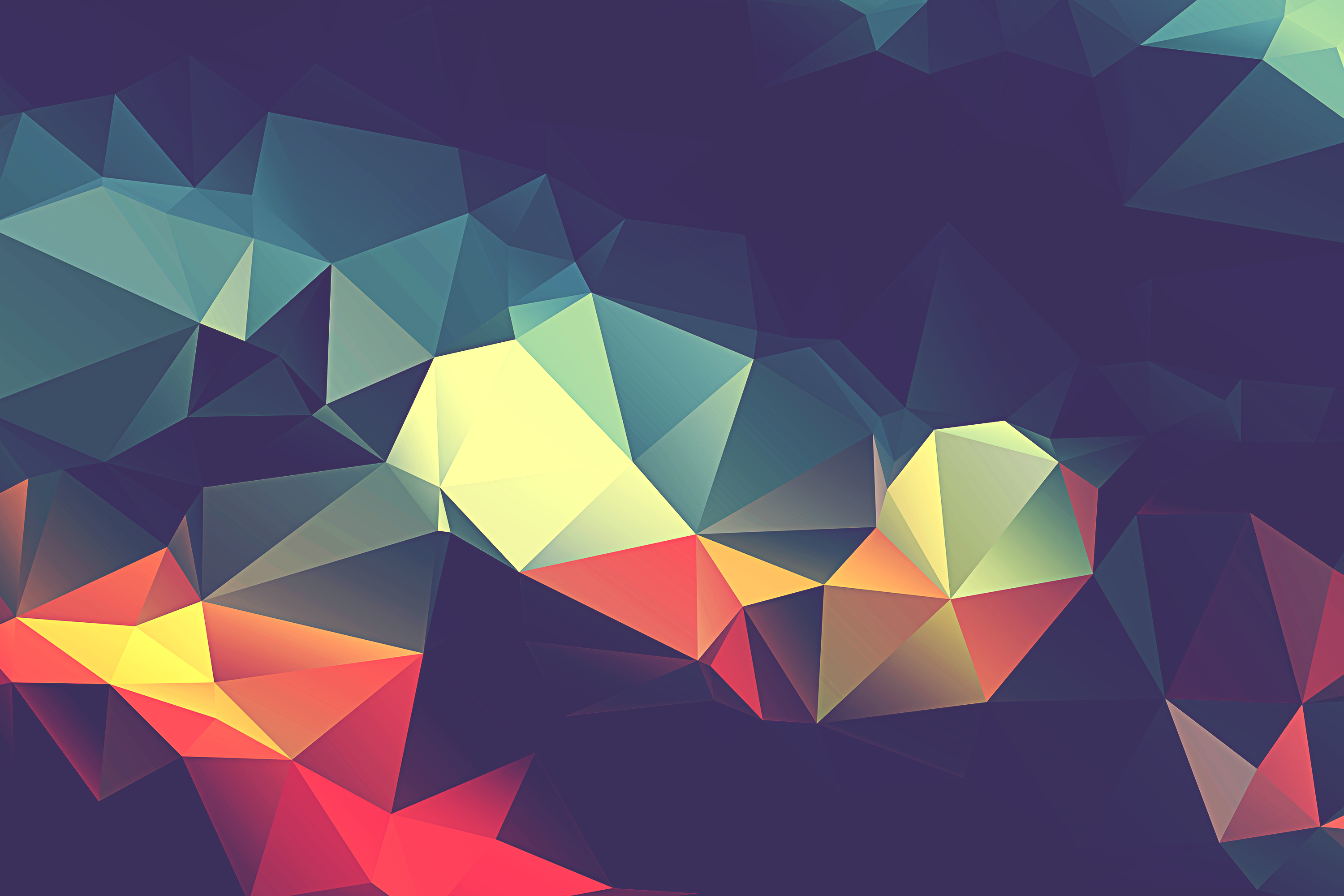 Low Poly - HD Wallpaper 