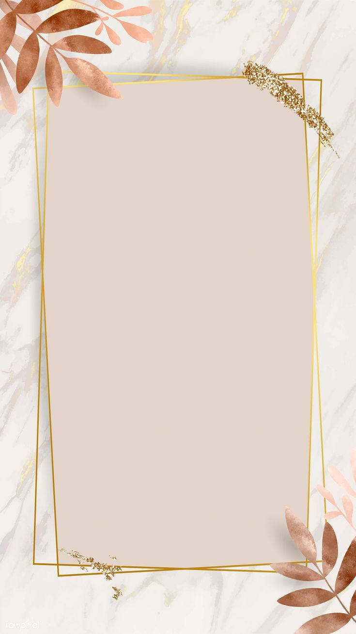 Download Premium Image Of Leafy Golden Rectangle Frame - Frame Background Wallpaper  Hd - 735x1307 Wallpaper 