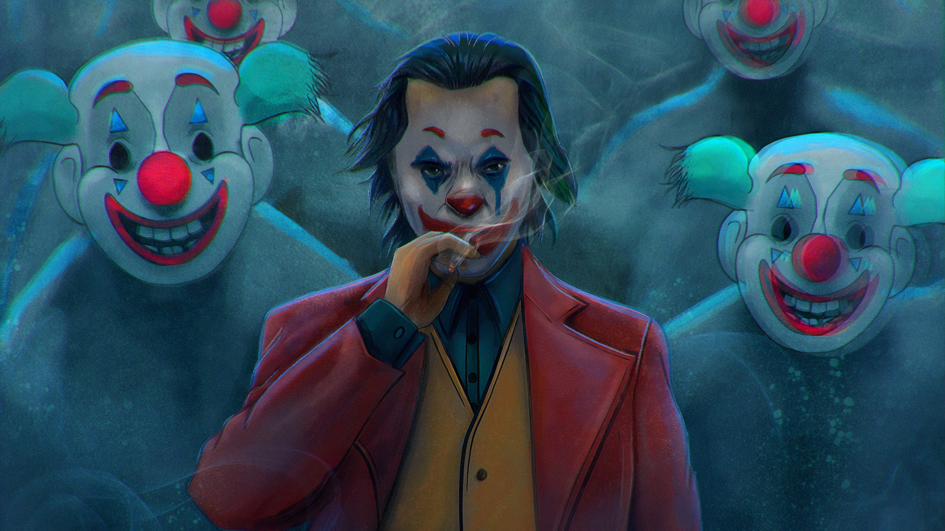 Clown Mask Joker 2019 - HD Wallpaper 