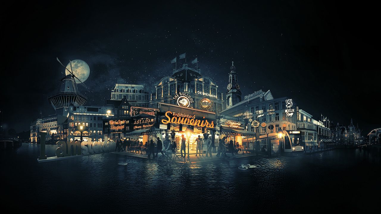 Amsterdam Amoled - HD Wallpaper 