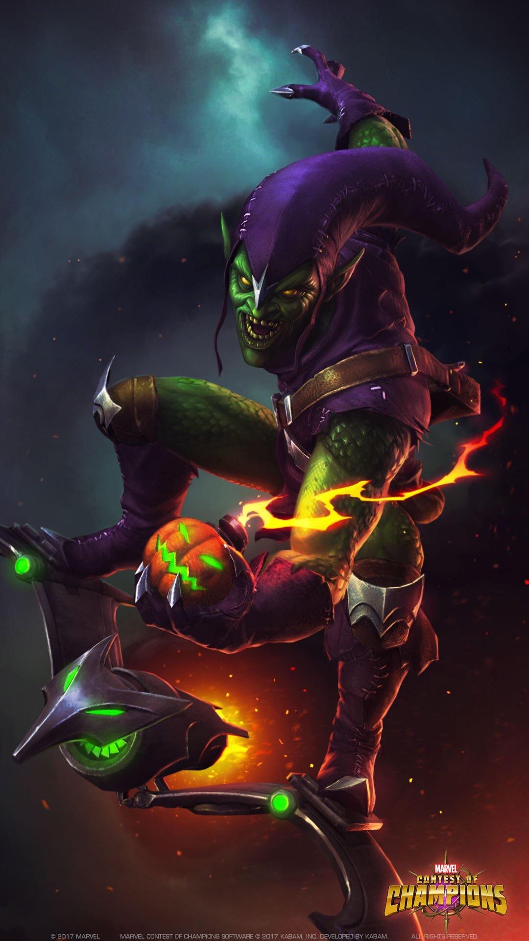 Green Goblin Marvel Contest Of Champions - HD Wallpaper 