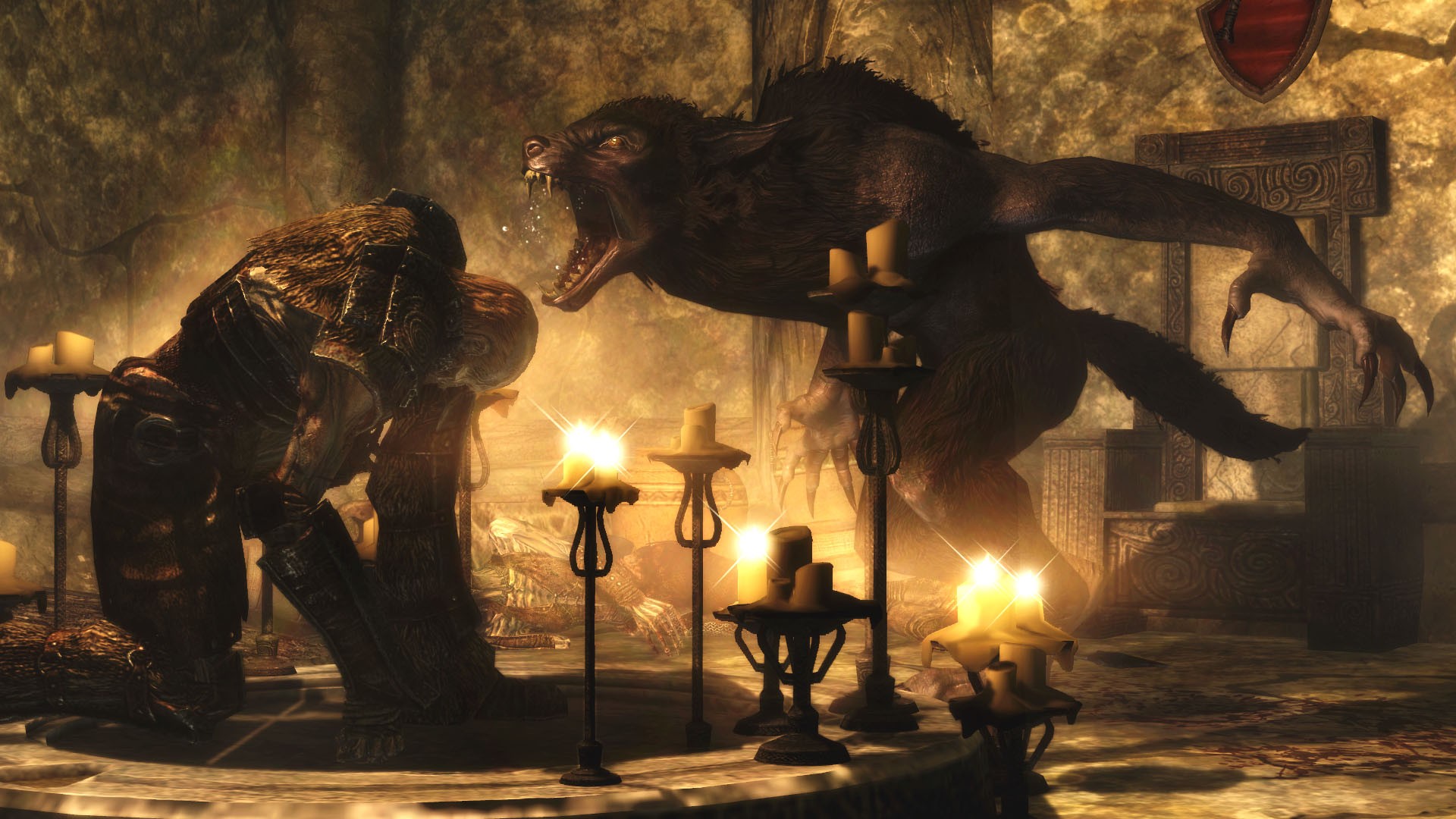 Wallpaper - Skyrim Werewolf - HD Wallpaper 