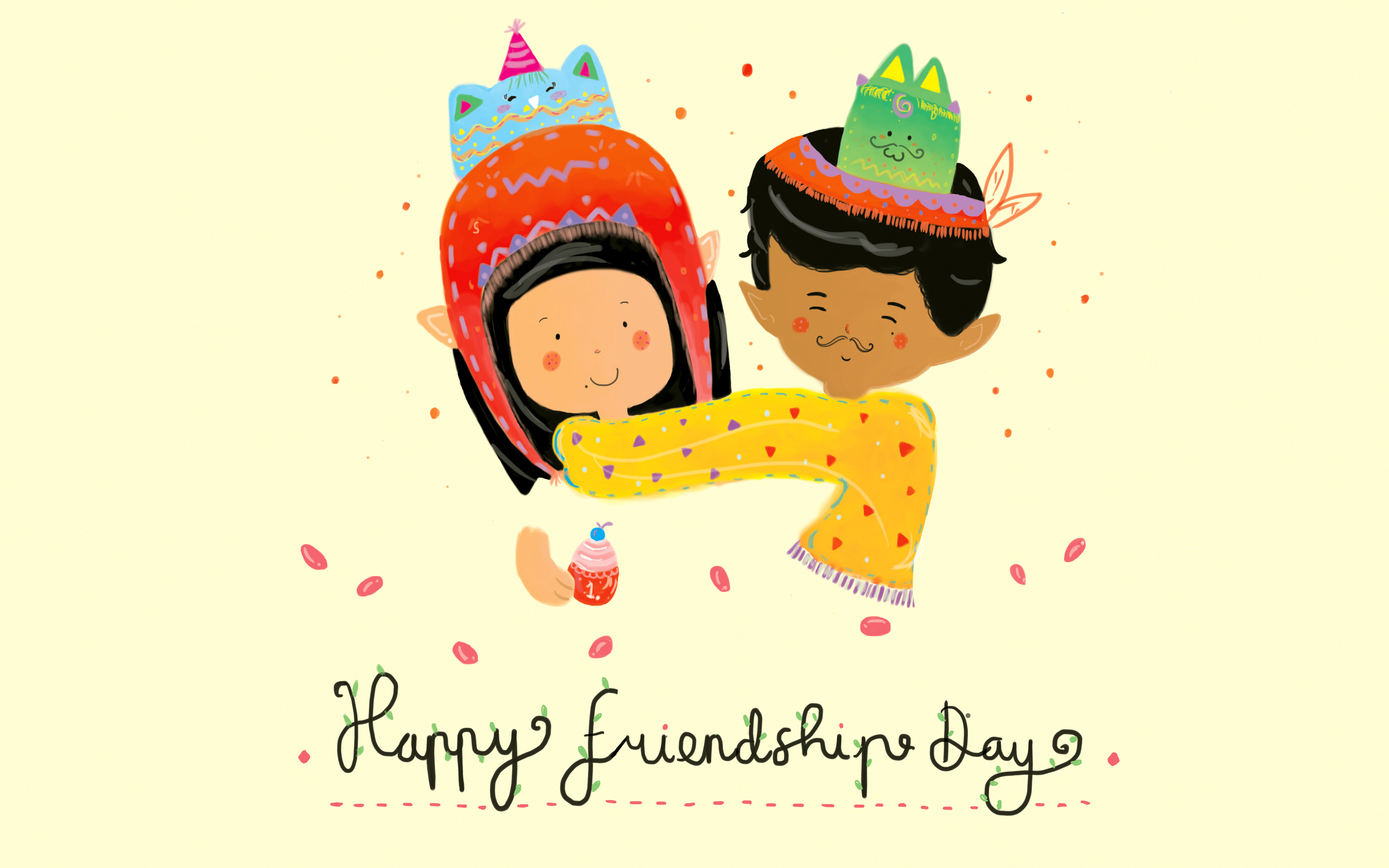 Friendship Wallpaper - Happy Friendship Day Images Download - HD Wallpaper 