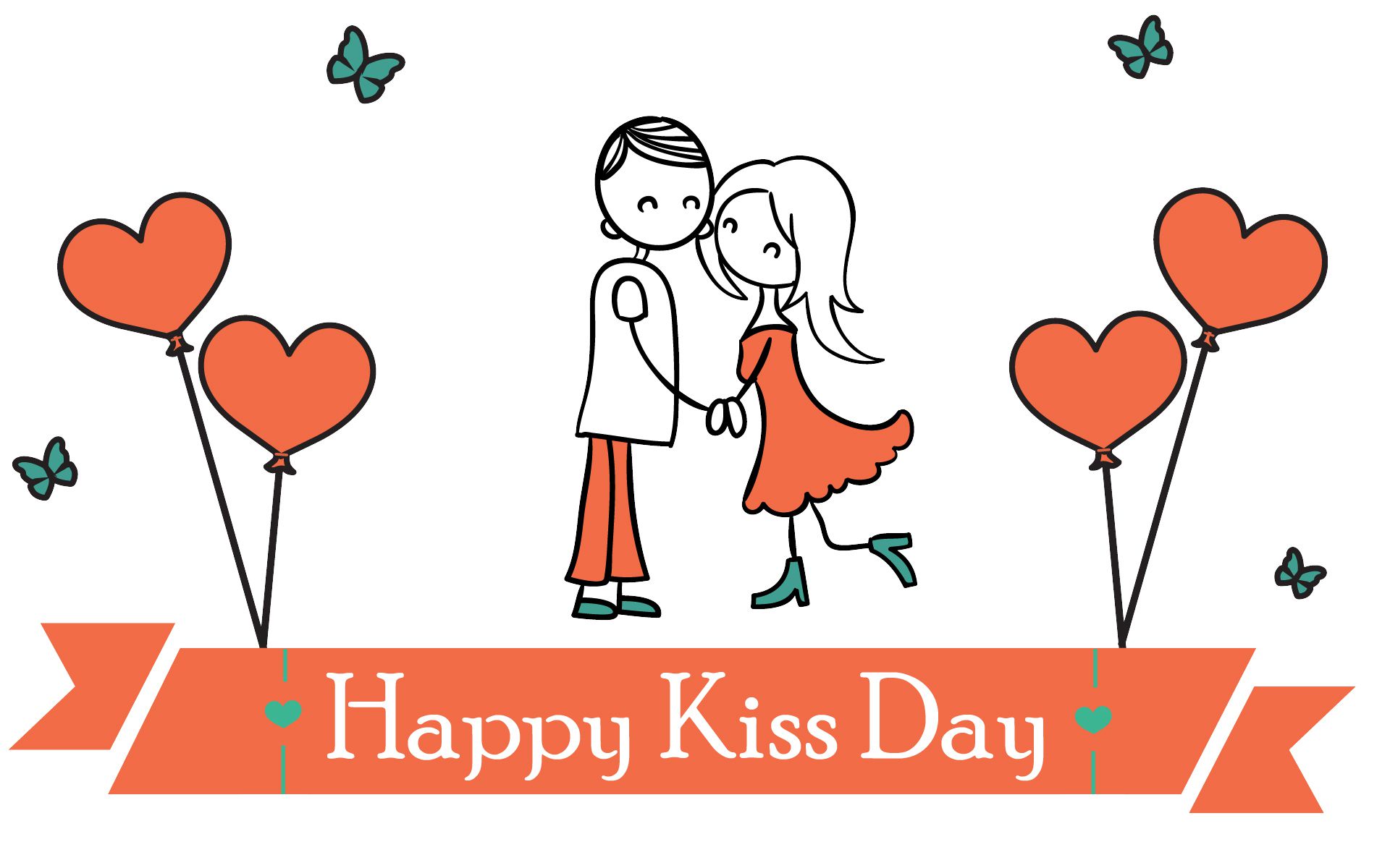 Download Kiss Wallpaper, Kiss Day E-greetings, Friendship - Happy Kiss Day Wishes - HD Wallpaper 