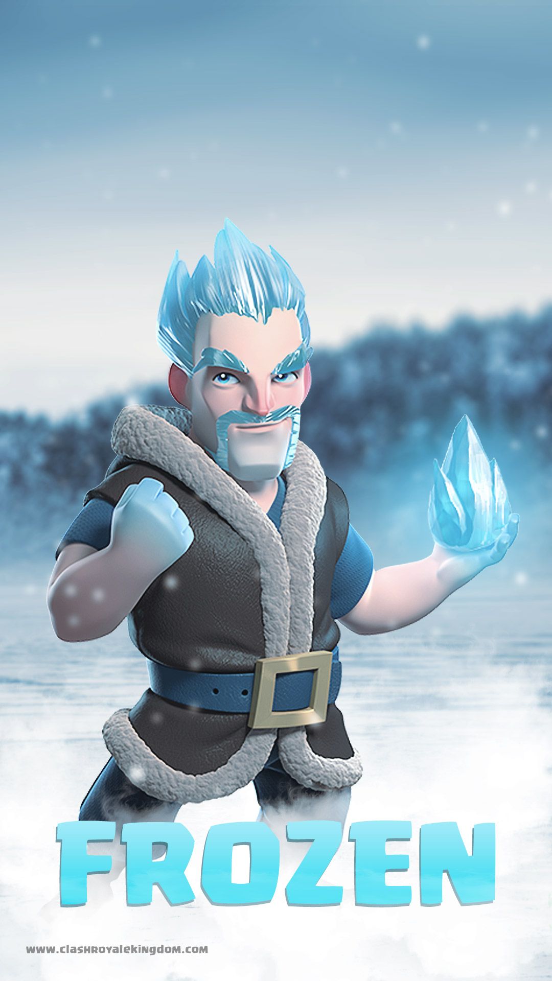 Clash Royale Ice Wizard - HD Wallpaper 