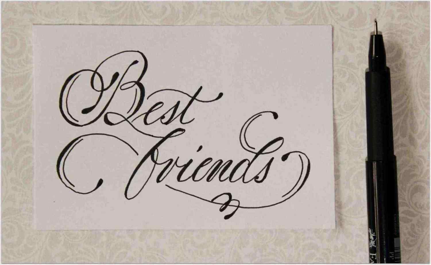 Best Friends In Fancy Writing - HD Wallpaper 