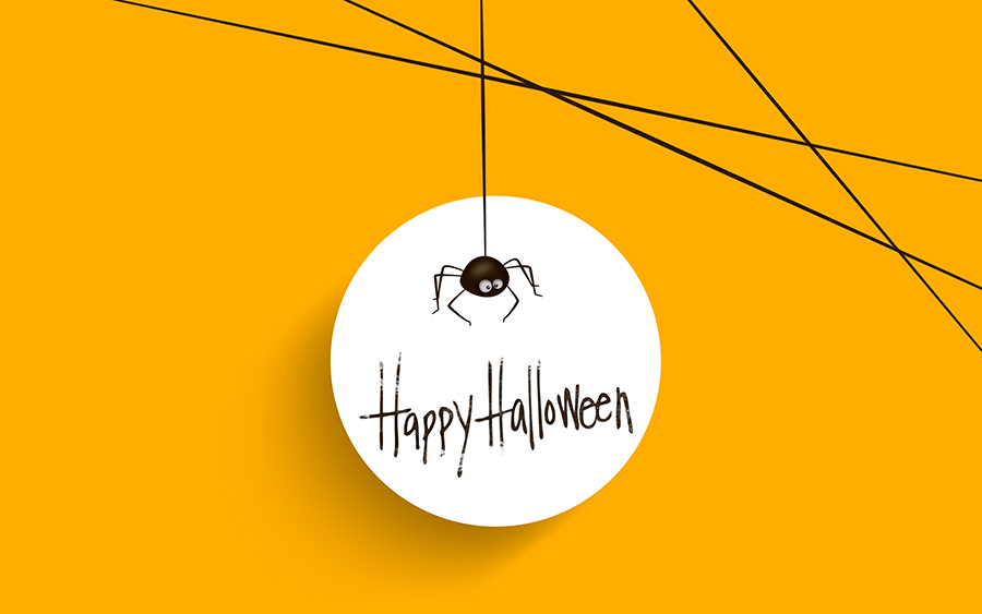 Happy Halloween Minimal Wallpaper - Happy Halloween Minimal - HD Wallpaper 