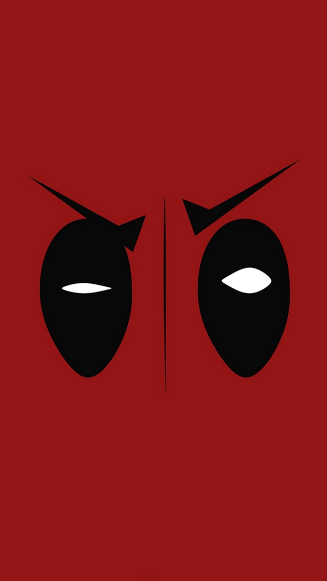Deadpool Hero Eye Logo Art Film Iphone Wallpaper - Deadpool Hd Wallpaper  Iphone 7 - 640x1136 Wallpaper 