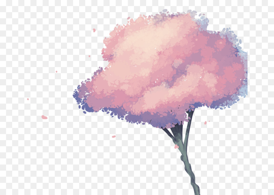 Blog Tumblr Cherry Blossom - Transparent Background Flower Drawing Png - HD Wallpaper 