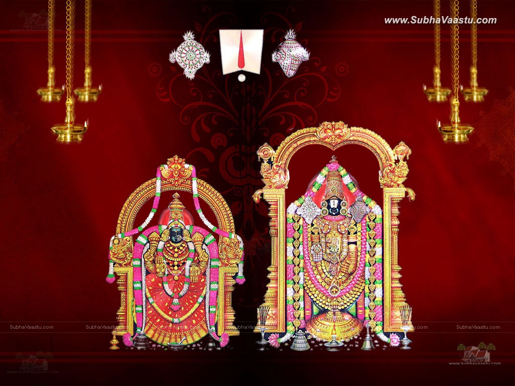Venkateswara Swamy With Lakshmi And Kubera - 1024x768 Wallpaper 