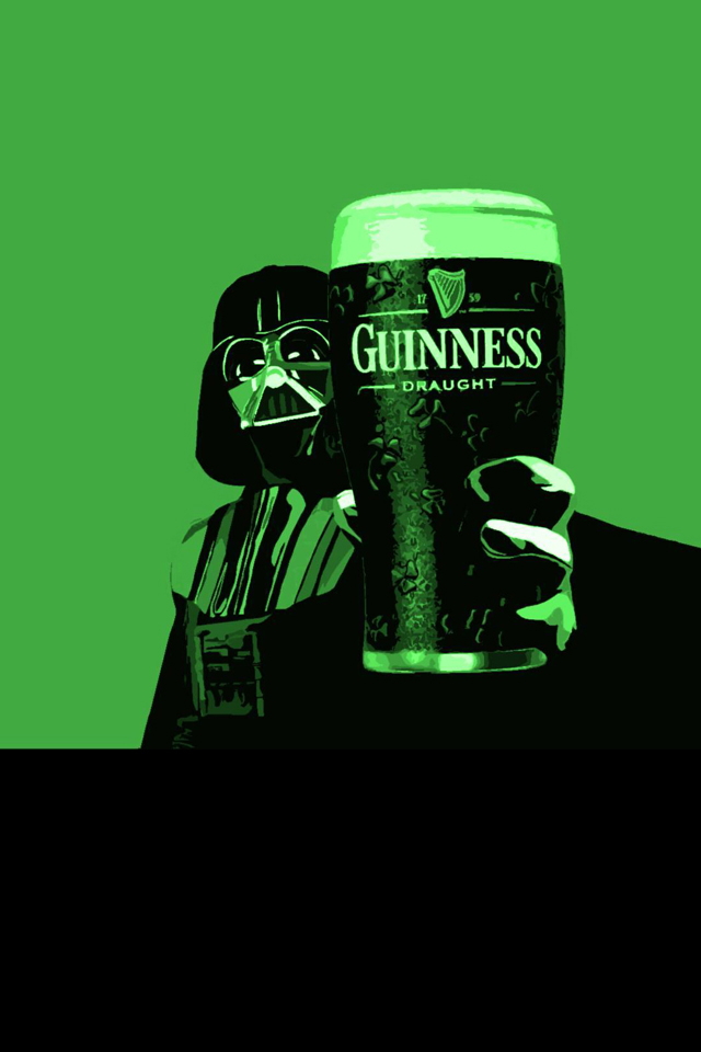 Darth Vader Guinness Wallpaper - Guinness Happy St Patricks Day - HD Wallpaper 